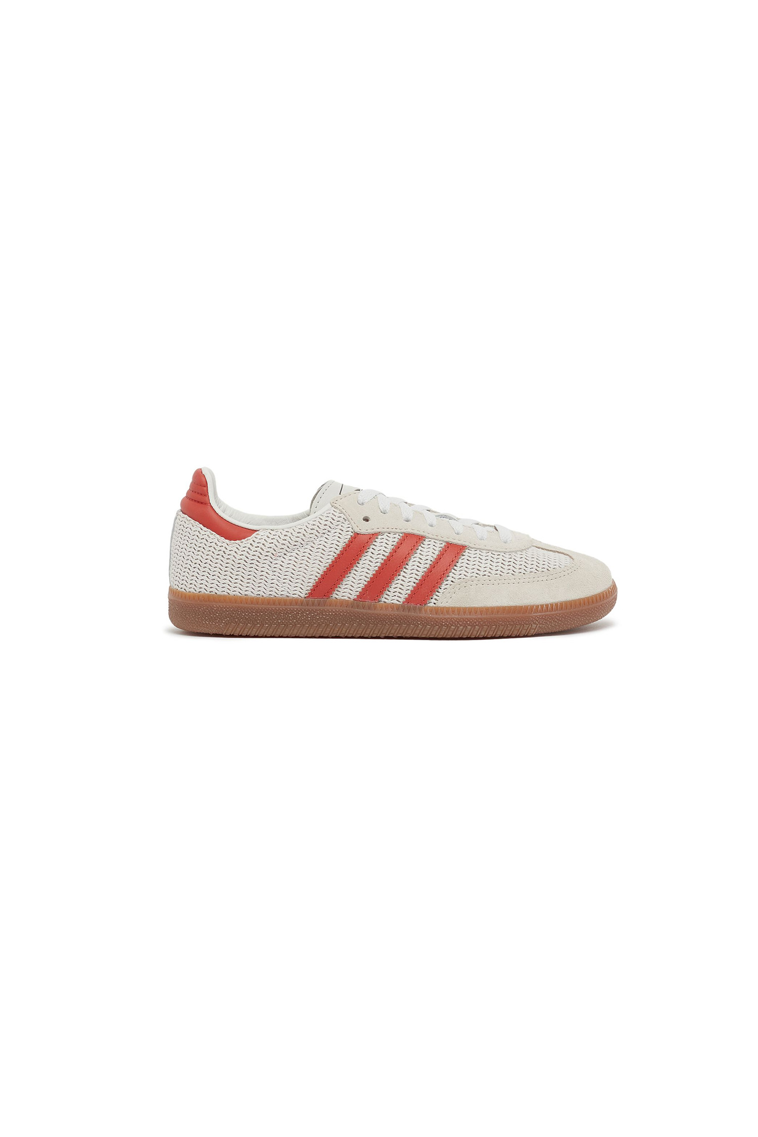 (ADIDAS) SAMBA OG - IG1380 Crystal White / Preloved Red / Gum M2