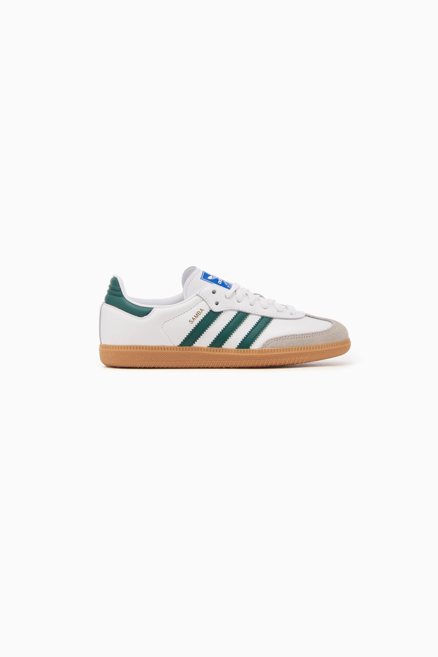 (ADIDAS) SAMBA OG - IE3437 Cloud White / Collegiate Green / Gum