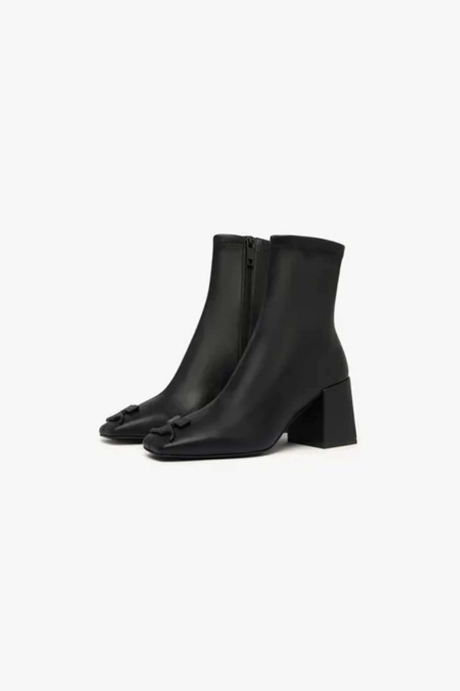 (COURREGES) REEDITION HERITAGE VEGAN NAPPA ANKLE BOOTS PERSAB021PL0128 9999 BLACK