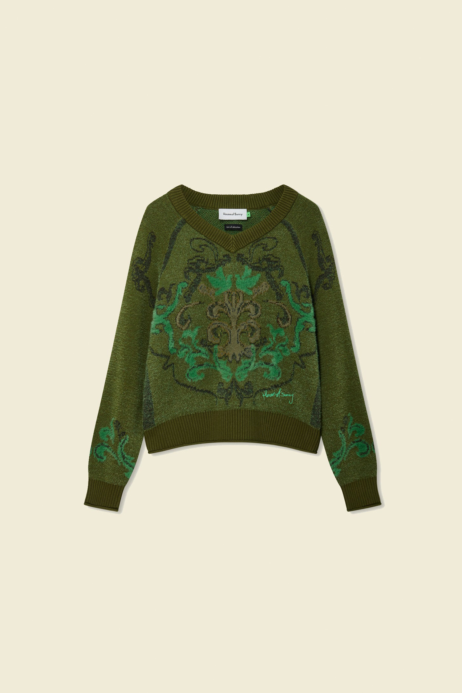 (House of Sunny) THE PRINCE KNIT - MOSS