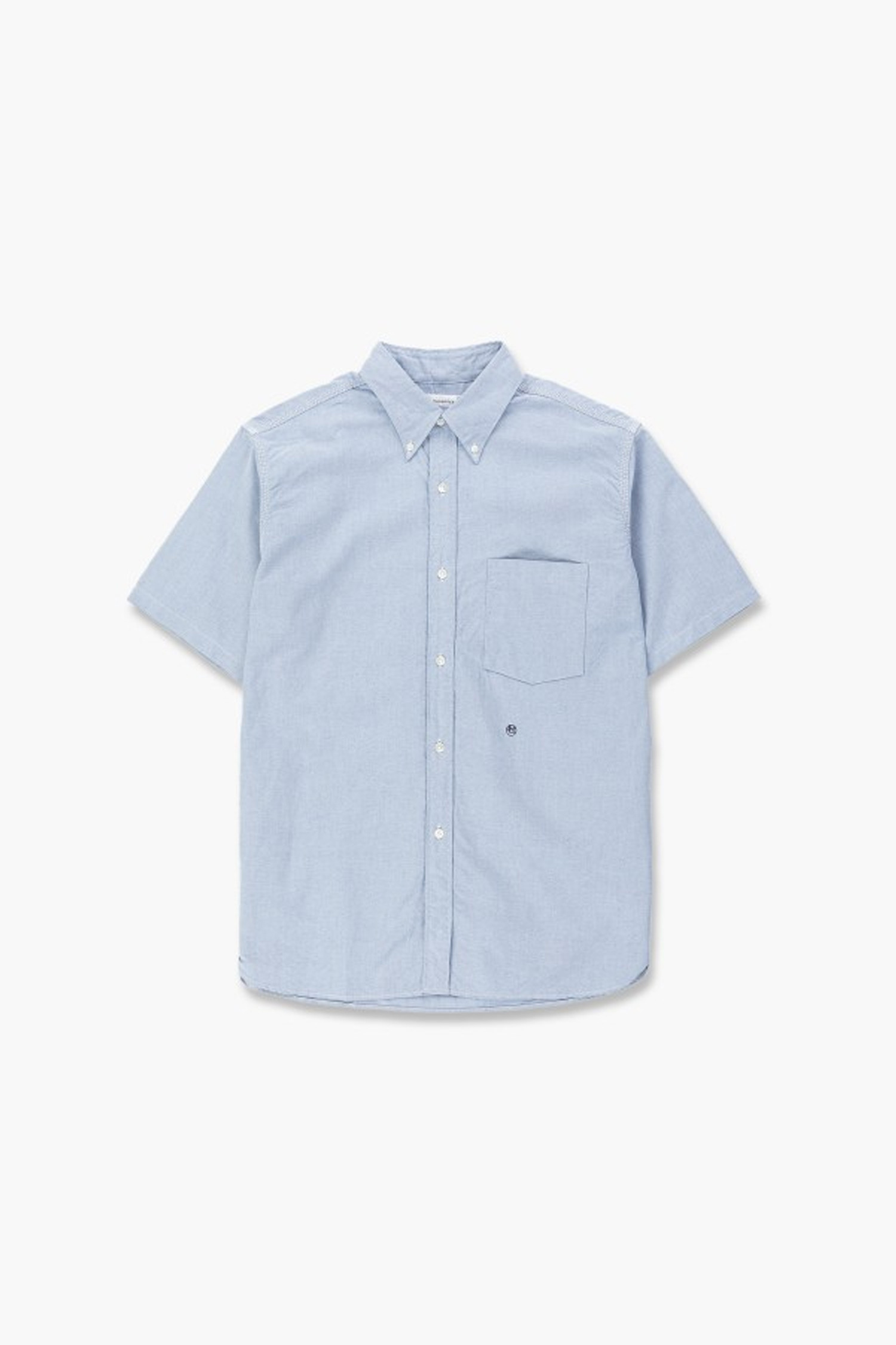 (NANAMICA) Button Down Wind SS Shirt - SUGS404E HN Grayish Navy