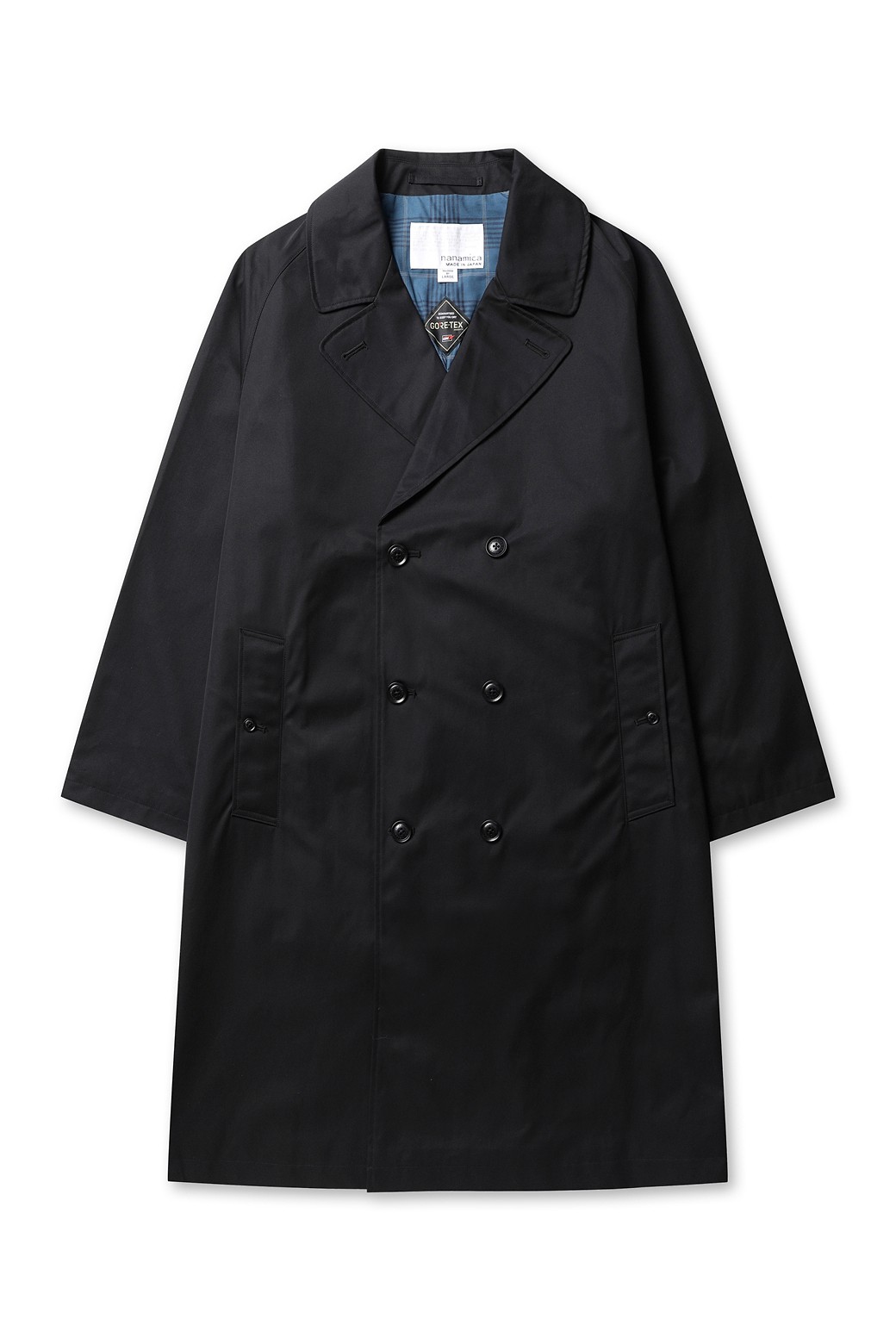 나나미카] GORE-TEX DOUBLE COAT - BLACK