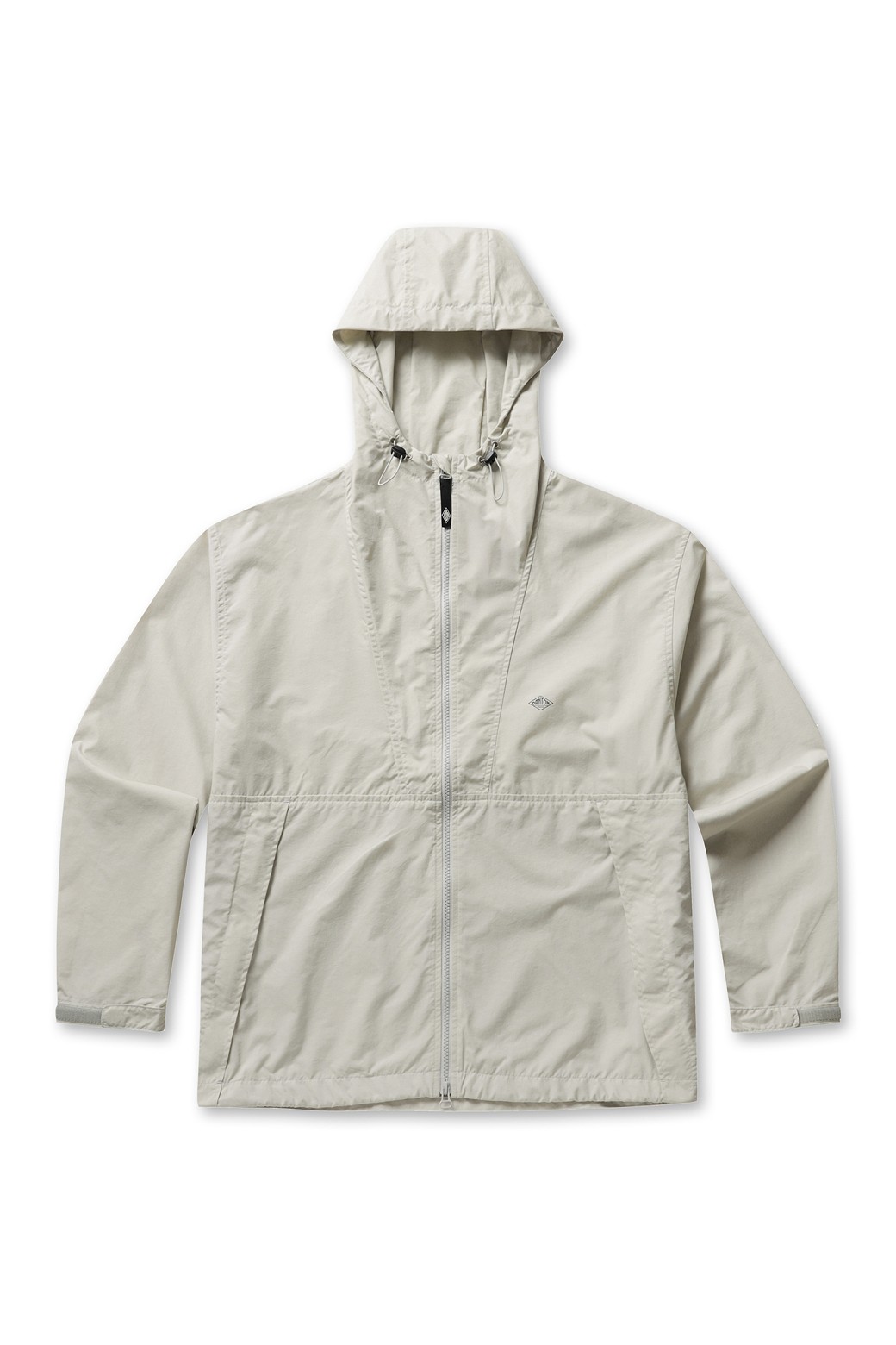 DANTON] MENS STUNNER NYLON HOODED JACKET - GREIGE