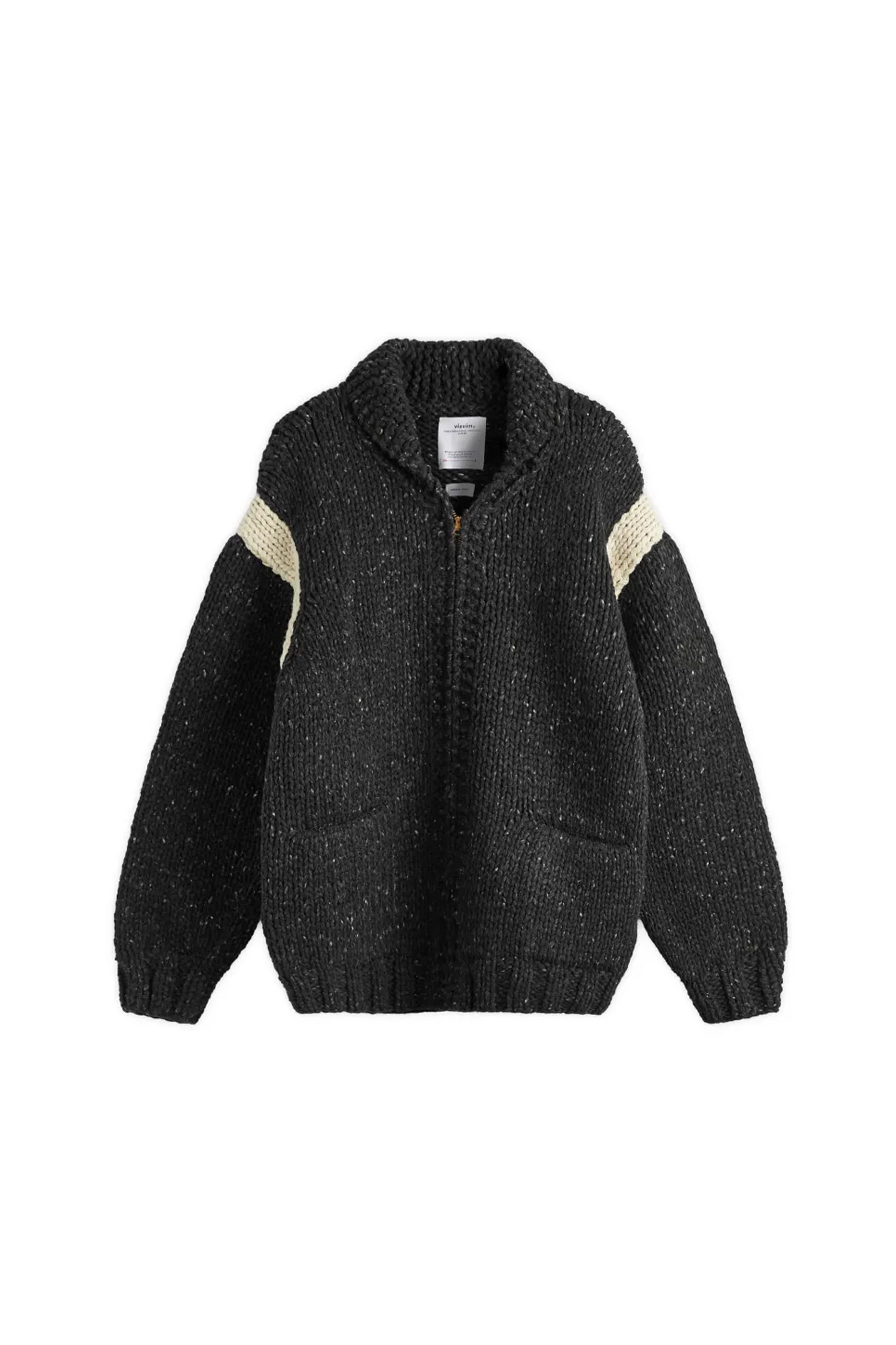 VISVIM] (VISVIM) COWICHAN HAND KNIT - 0124205012003 BLACK