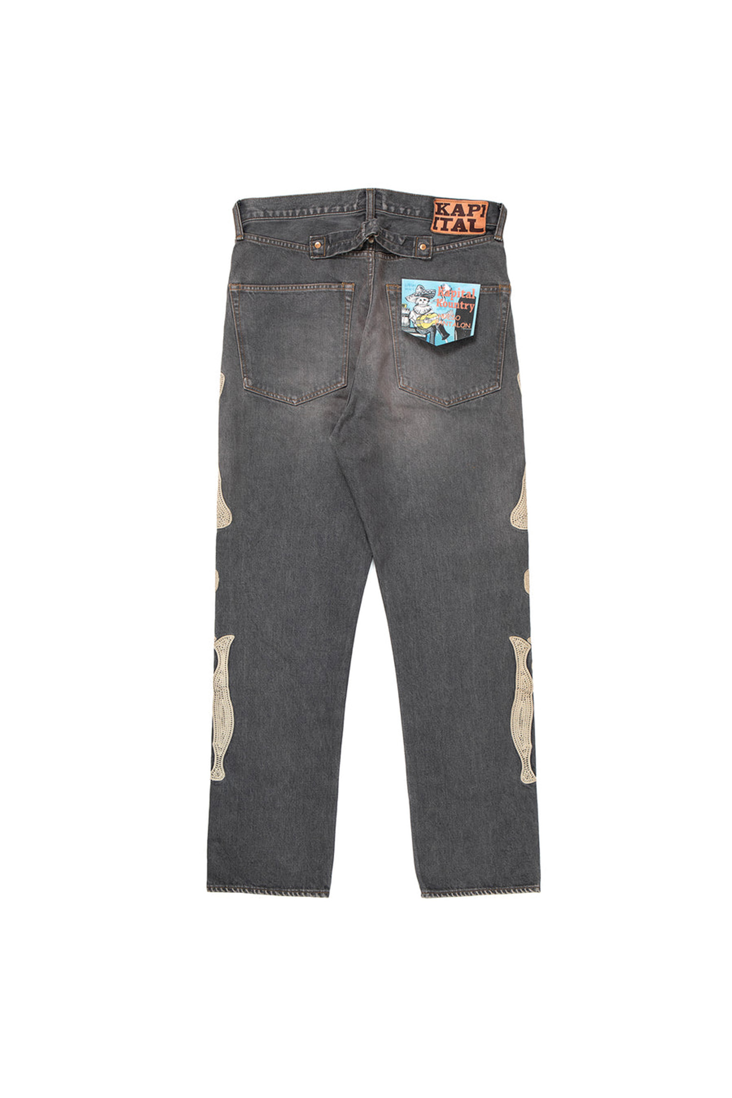 KAPITAL) 14Oz Black Denim Mexican Tuxedo 5P Okagilly - EK