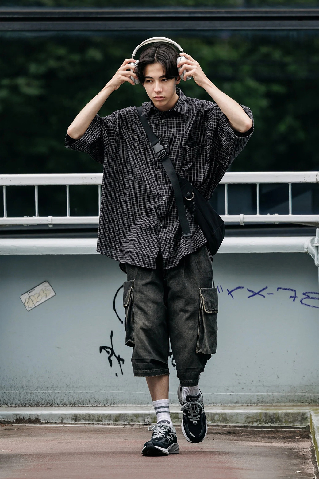 CLESSTE] GRAPH CHECK CLASSIC CITY S/S SHIRT - BLACK