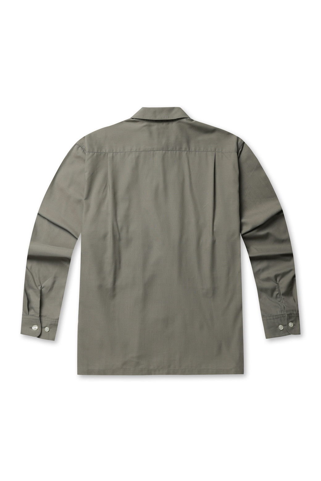 DAIWA PIER39] TECH SPORTS OPEN COLLAR SHIRT L/S - WOLFGRAY