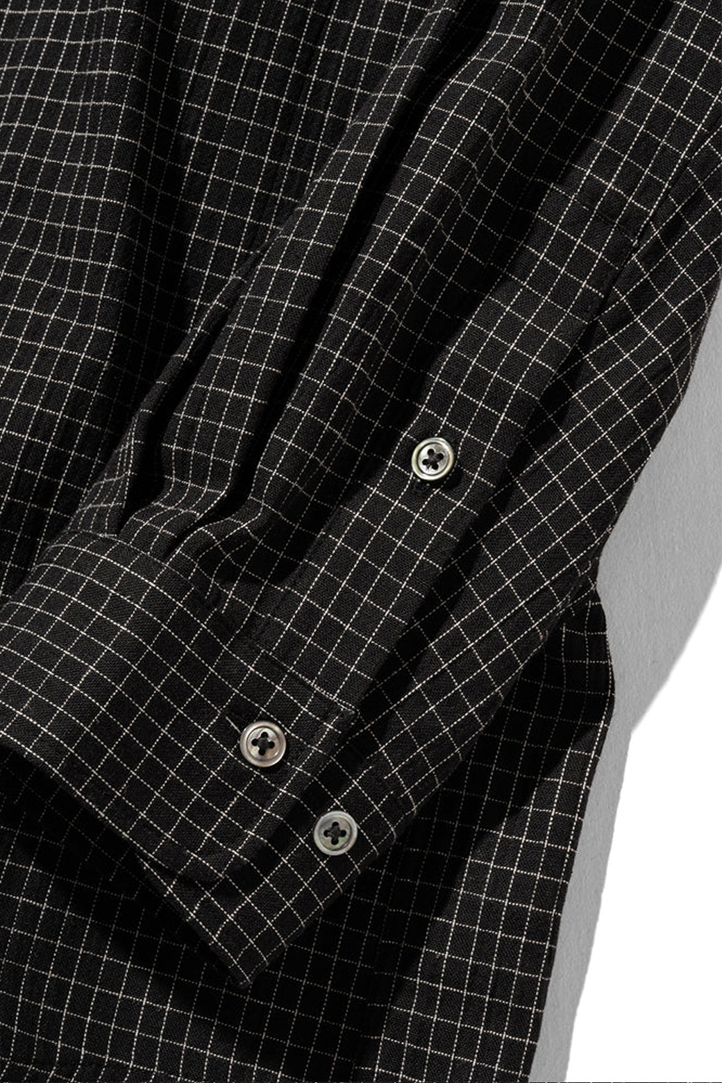CLESSTE] GRAPH CHECK CLASSIC CITY L/S SHIRT - BLACK