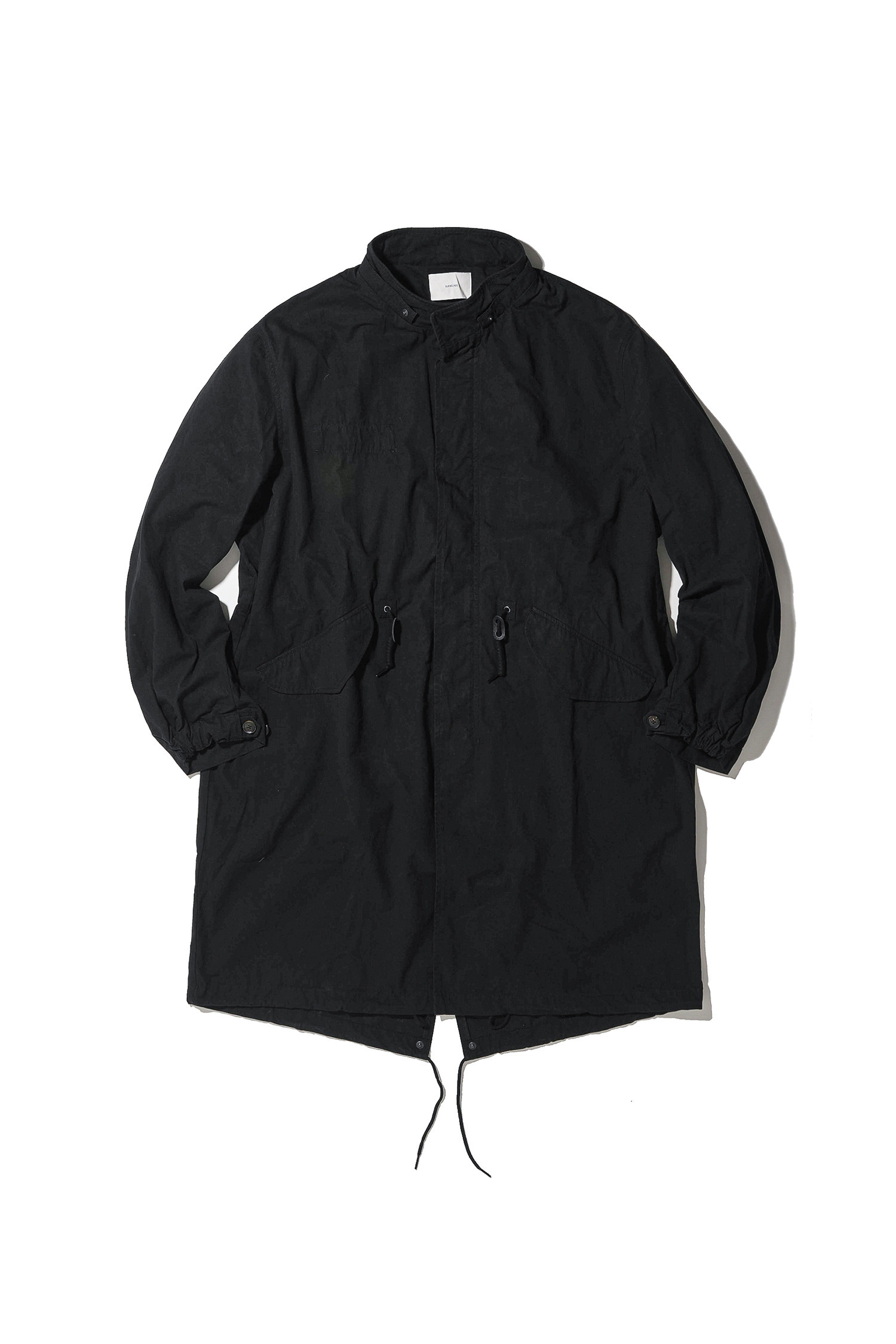 OURSELVES - 사파리/필드자켓 - (OURSELVES) Washed Cotton Mods Parka Black