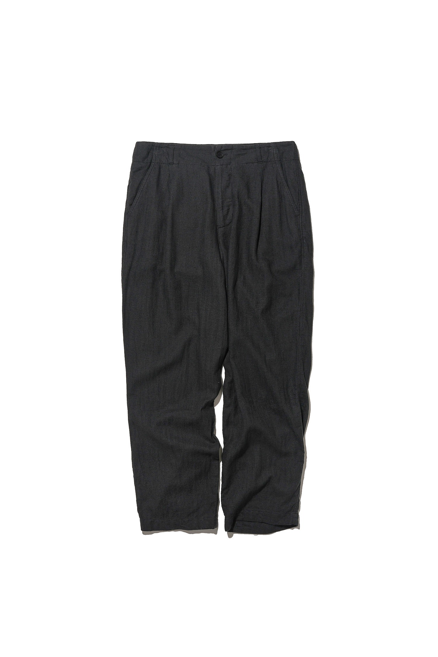 OURSELVES - 슬랙스/수트팬츠 - (OURSELVES) Harringbone L/C Slumber Pants Charcoal