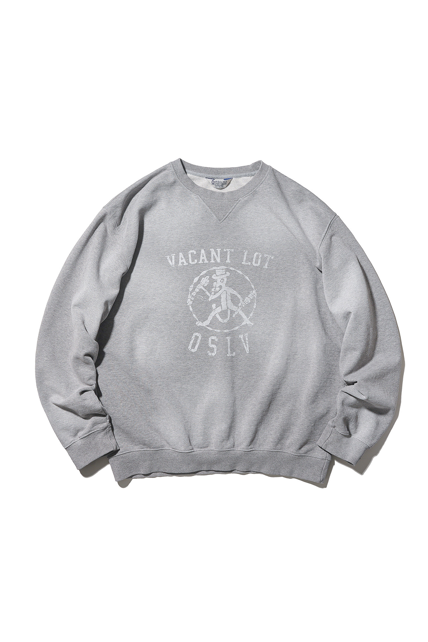 OURSELVES - 스웨트셔츠 - (OURSELVES) Washed Cotton Sweat Shirts (Graphic) Melange