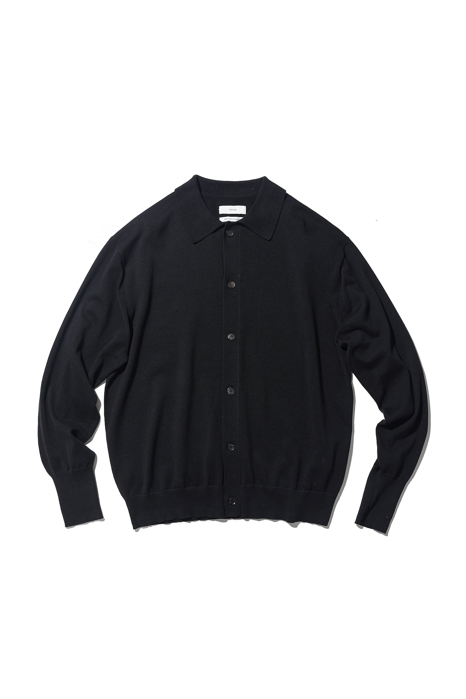 OURSELVES - 가디건 - (OURSELVES) Collar Cardigan Black