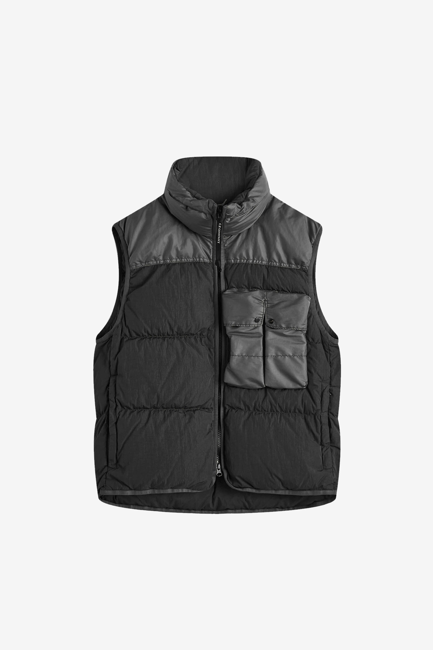 C.P COMPANY - 베스트 - (C.P. COMPANY) ECO CHROME-R MIXED DOWN VEST - 17CMOW033A006369M BLACK