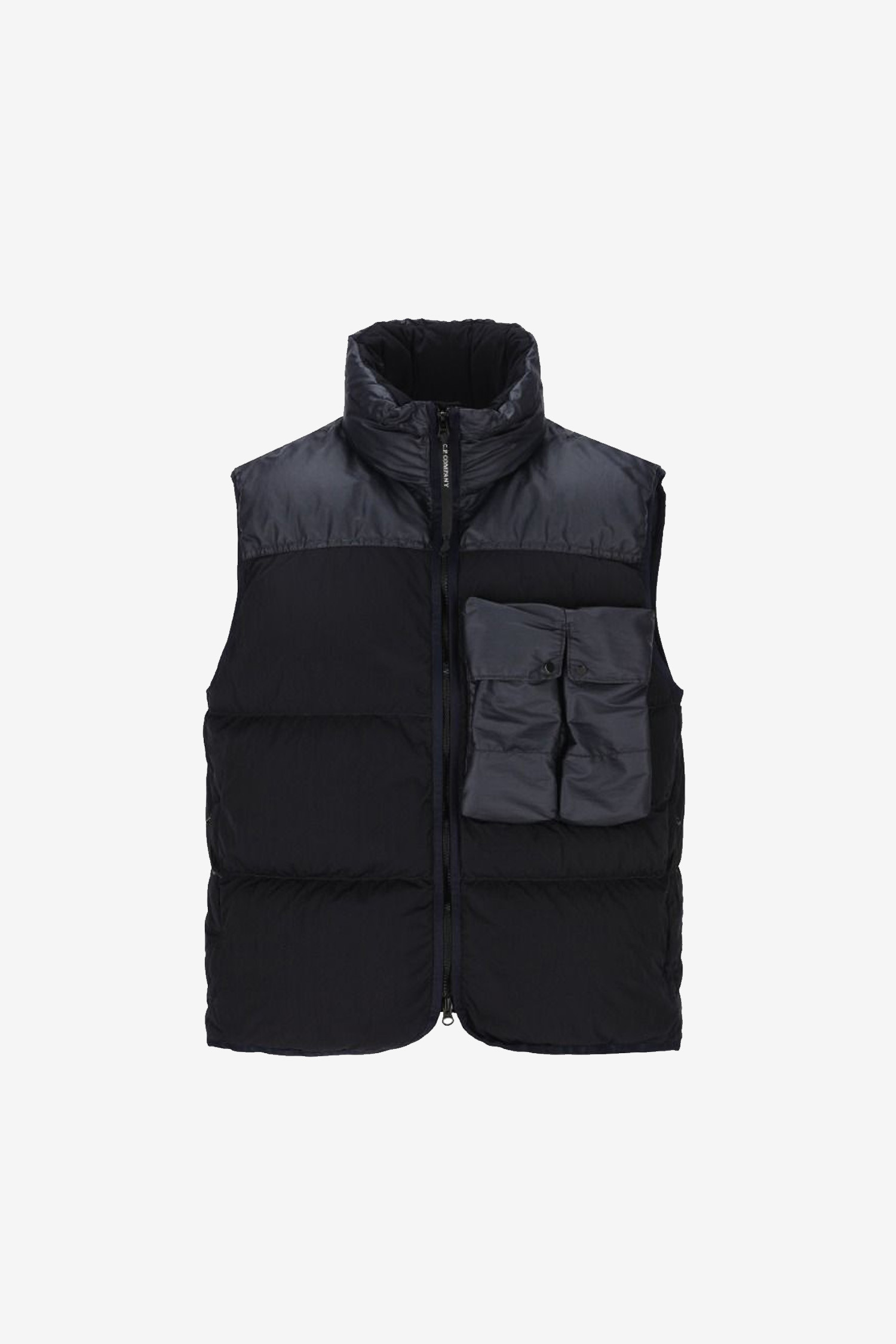 C.P COMPANY - 베스트 - (C.P. COMPANY) ECO CHROME-R MIXED DOWN VEST - 17CMOW033A006369M TOTAL ECLIPSE