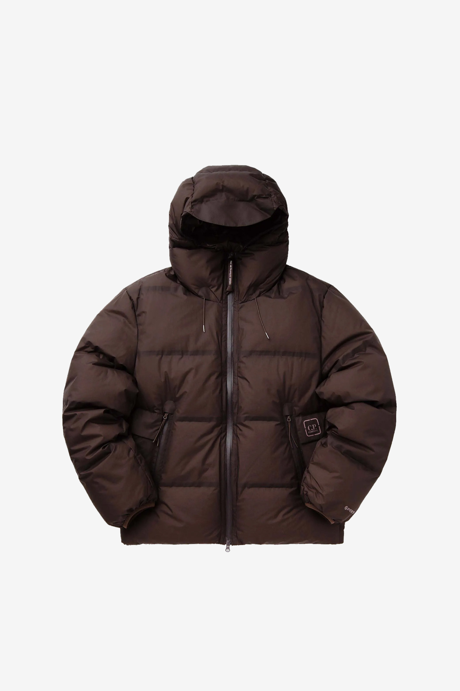 C.P COMPANY - 다운/패딩 - (C.P. COMPANY) THE METROPOLIS SERIES PERTEX HOODED DOWN JACKET - 17CLOW006A110033A RUM RAISIN