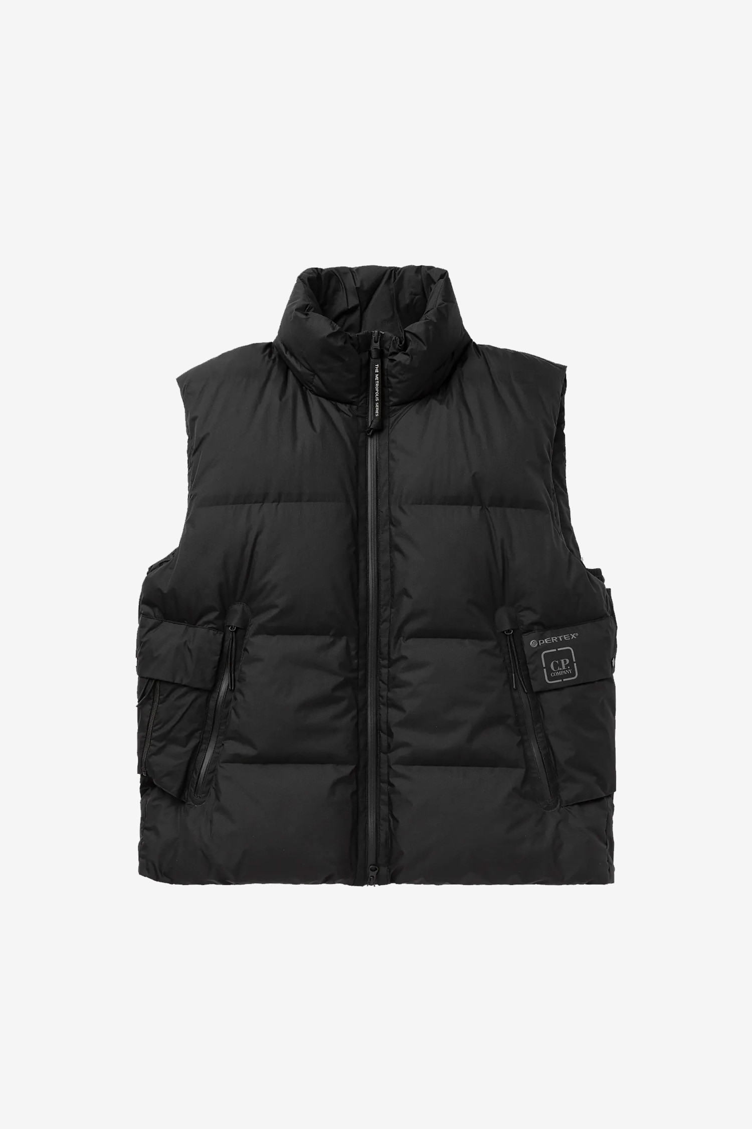 C.P COMPANY - 베스트 - (C.P. COMPANY) THE METROPOLIS SERIES PERTEX HOODED DOWN VEST - 17CLOW007A110033A BLACK