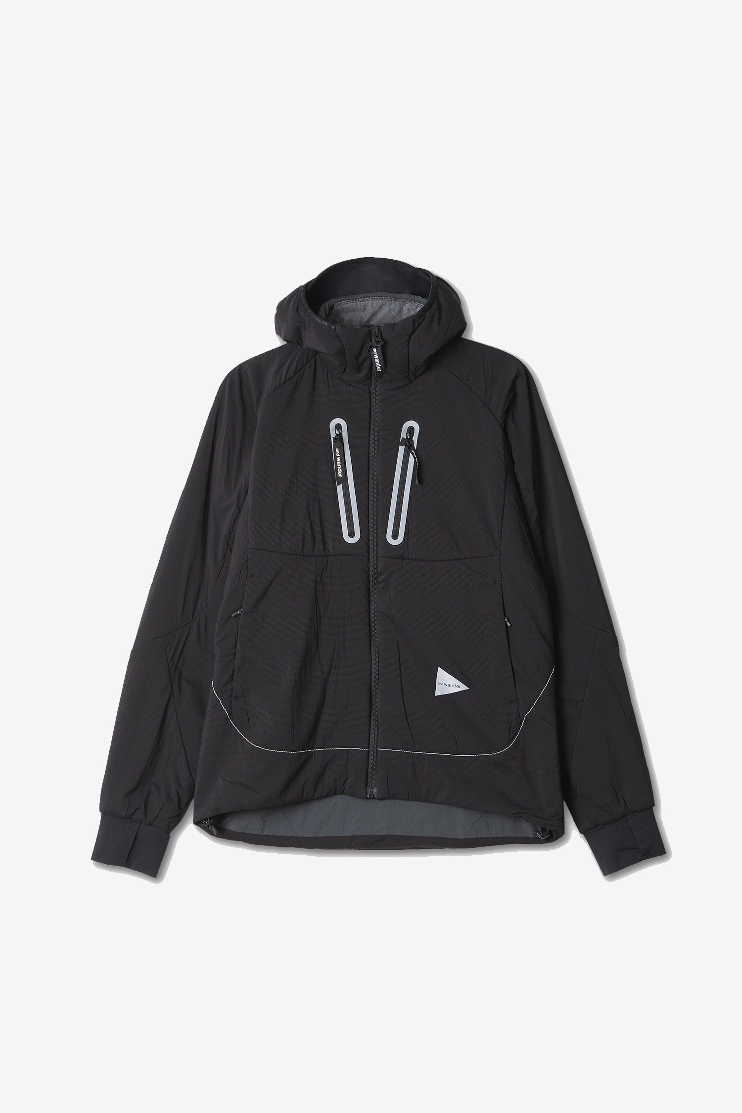 AND WANDER - 고어자켓 - (AND WANDER) alpha AIR hoodie - 5744231112 010 BLACK