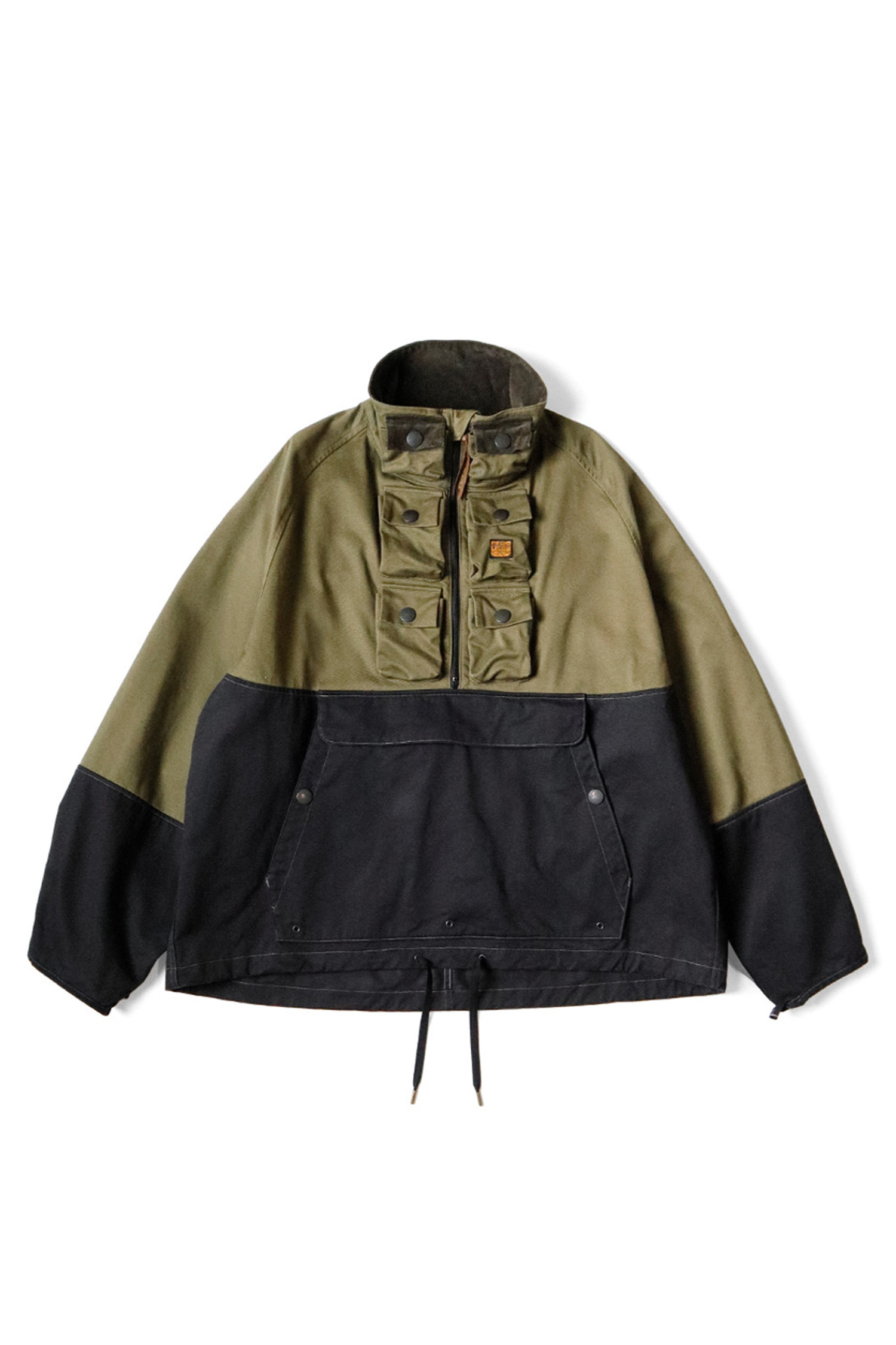 Kapital - 아노락/바람막이 - (KAPITAL) Chino 2Tones Nickle"6" Anorak - K2310LJ092 Khaki X Black