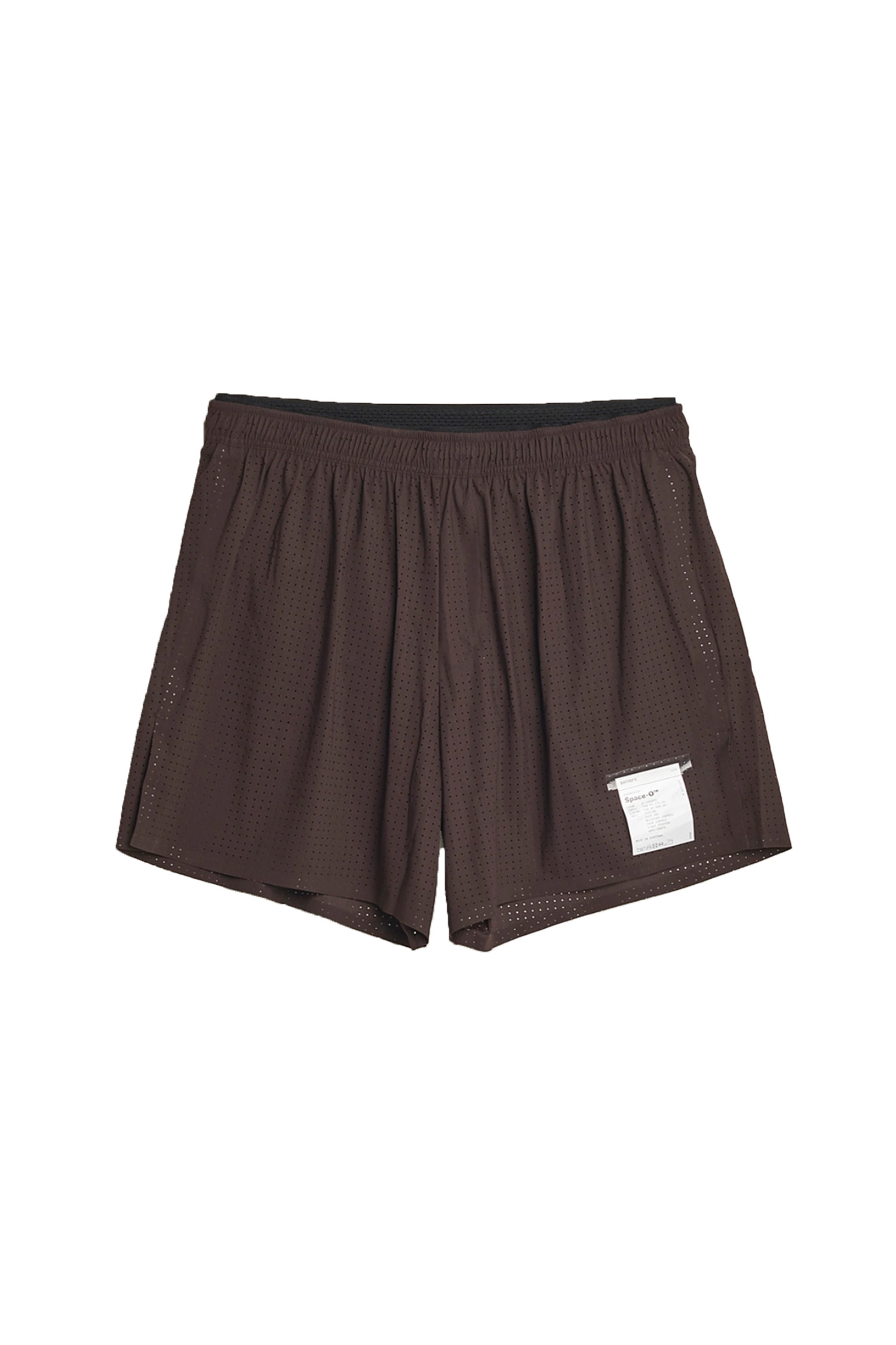 Satisfy - 하프팬츠 - (SATISFY RUNNING) Space-O 5 Distance Shorts - 12016 DM Deep Mahogany