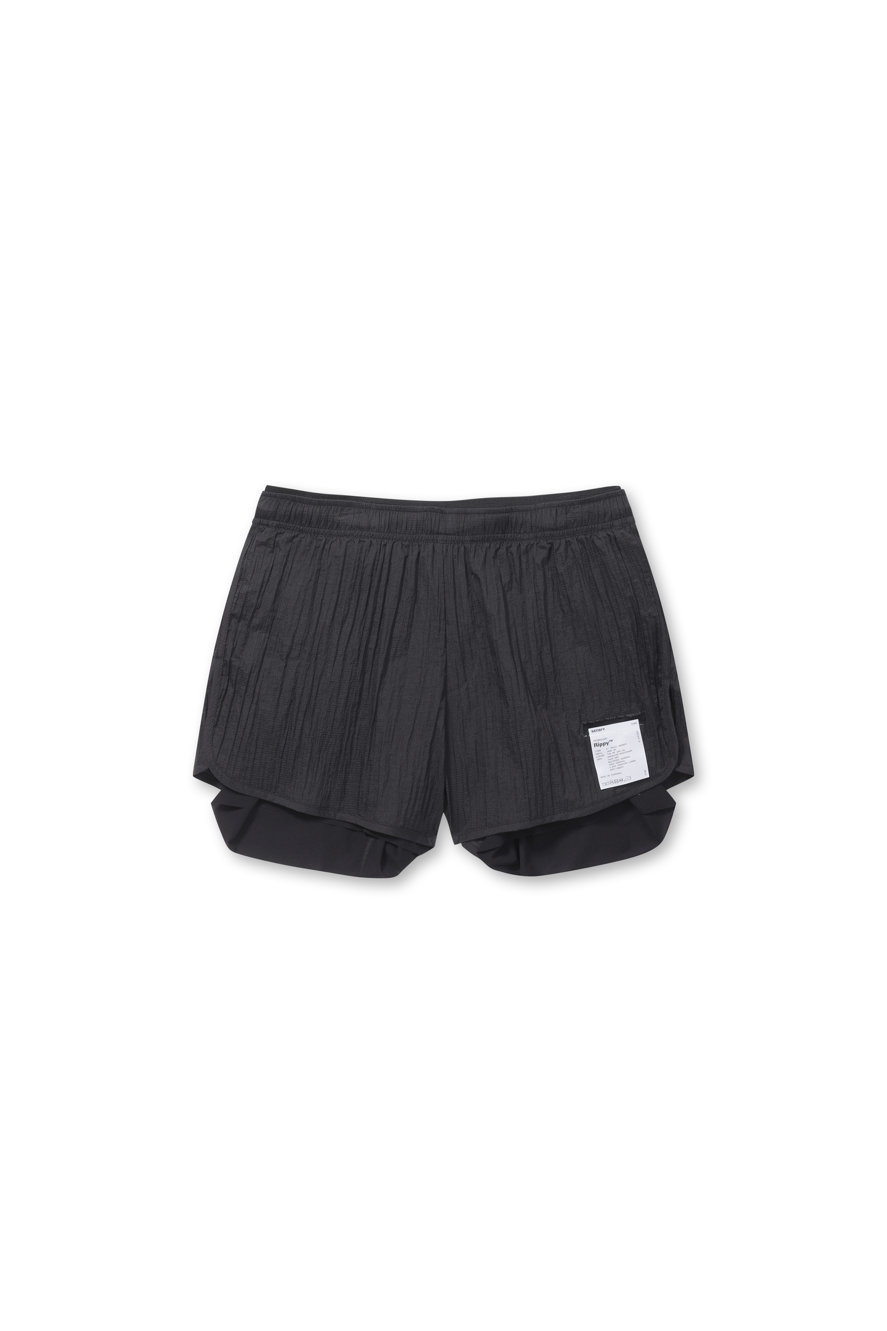 Satisfy - 하프팬츠 - (SATISFY RUNNING) Rippy 3" Trail Shorts - 5100-BK Black