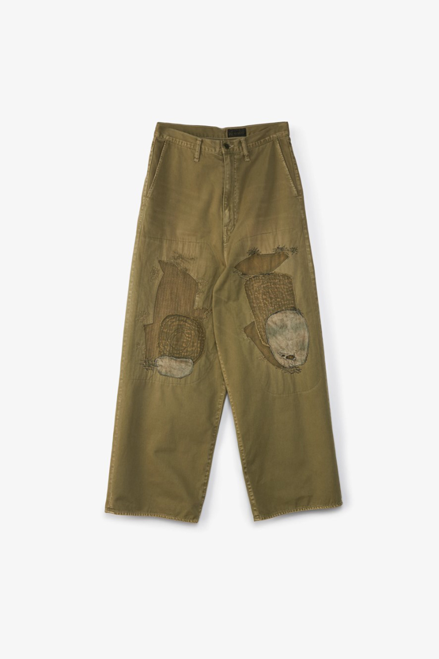 KAPITAL - 캐주얼팬츠 - (KAPITAL) Katsuragi Cotton Port Baggy Pants (Hippie0Champetre Remake) - K2310LP096 Khaki