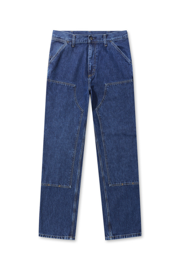 Carhartt WIP - 데님 - DOUBLE KNEE PANT - Denim Blue