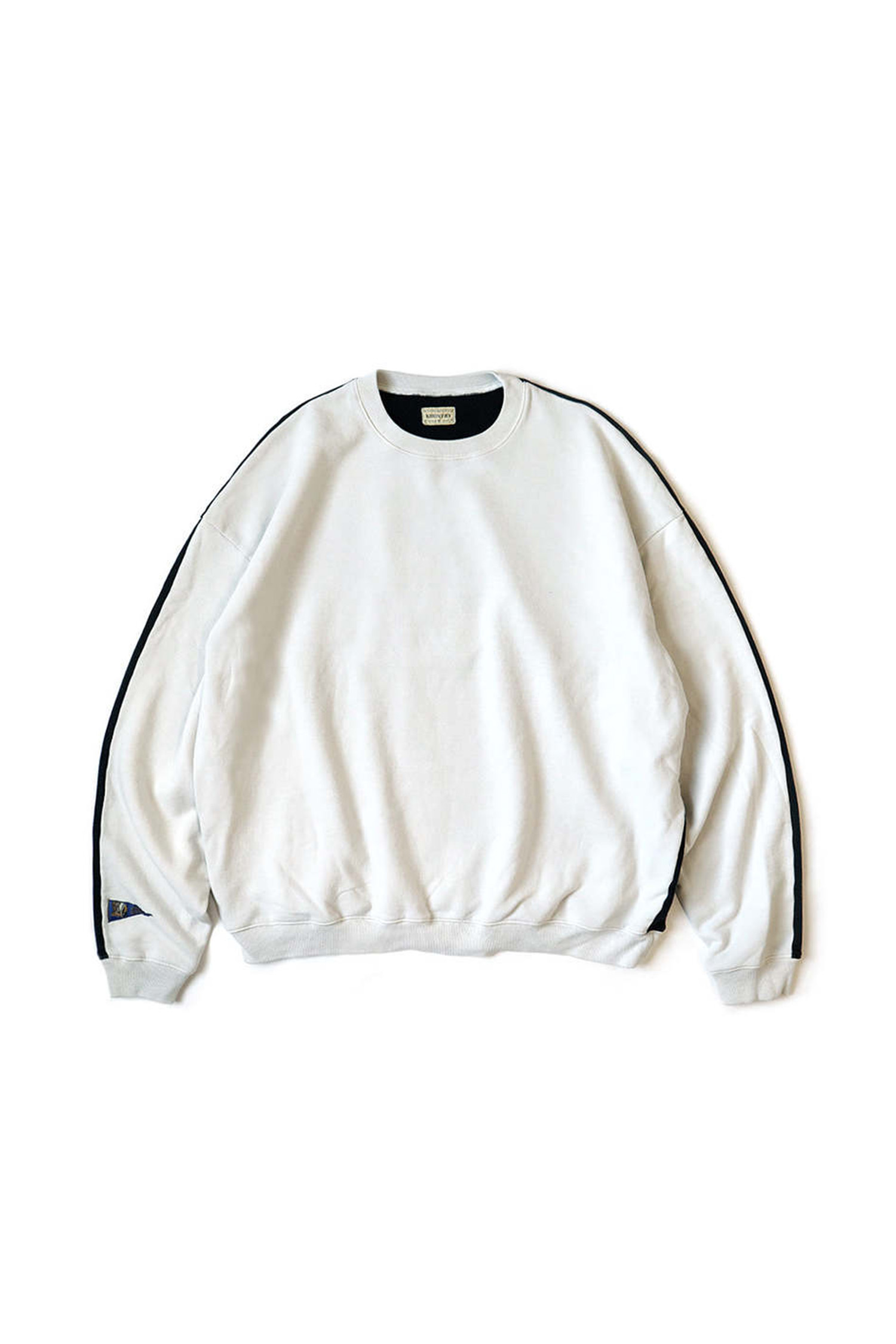 Kapital - 스웨트셔츠 - (KAPITAL) Fleece Knit 2Tones Remake Big Swt - EK-1139LC Ecru X Black