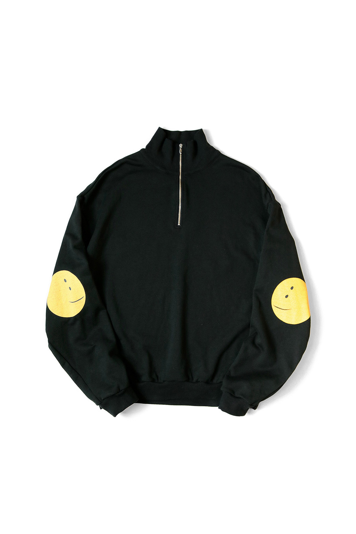 Kapital - 스웨트셔츠 - (KAPITAL) 30-Fleece Half Zip Sweatshirt - K2309LC080 Black