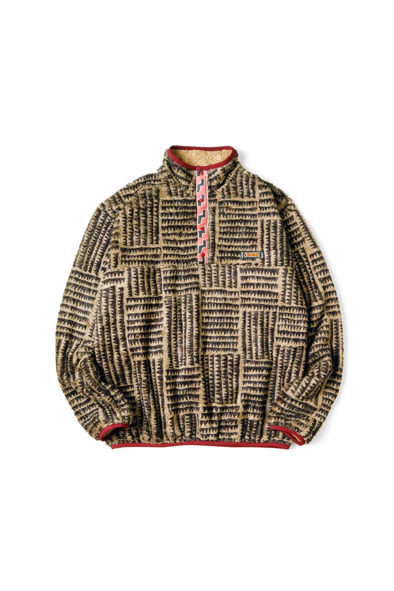 KAPITAL - 스웨트셔츠 - (KAPITAL) Hacksaw-Block Fleece Pullover - K2310LC102 Beige