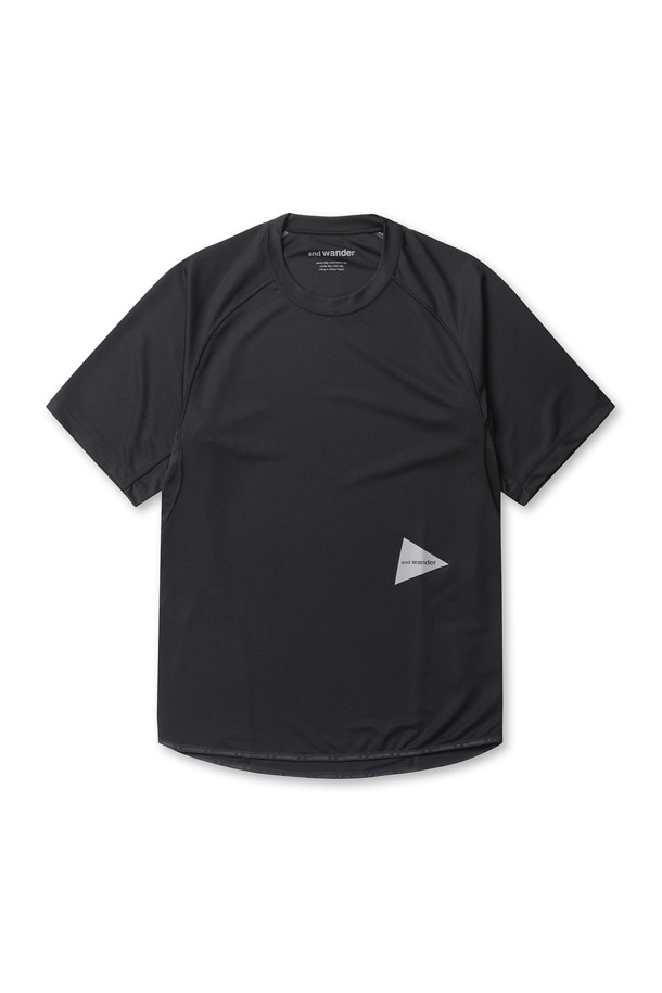 AND WANDER - 반팔티셔츠 - (AND WANDER) dry jersey raglan SS T - black