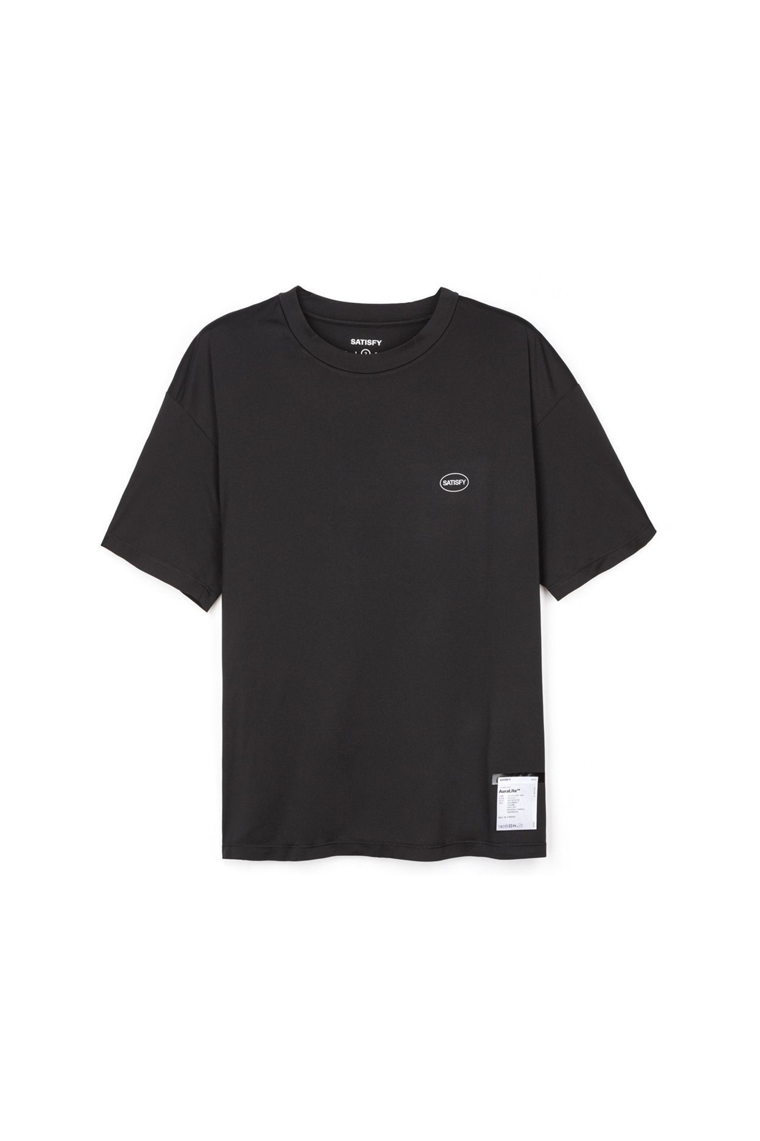 Satisfy - 반팔티셔츠 - (SATISFY RUNNING) AuraLite T-Shirt - 5086 BK-OV Black