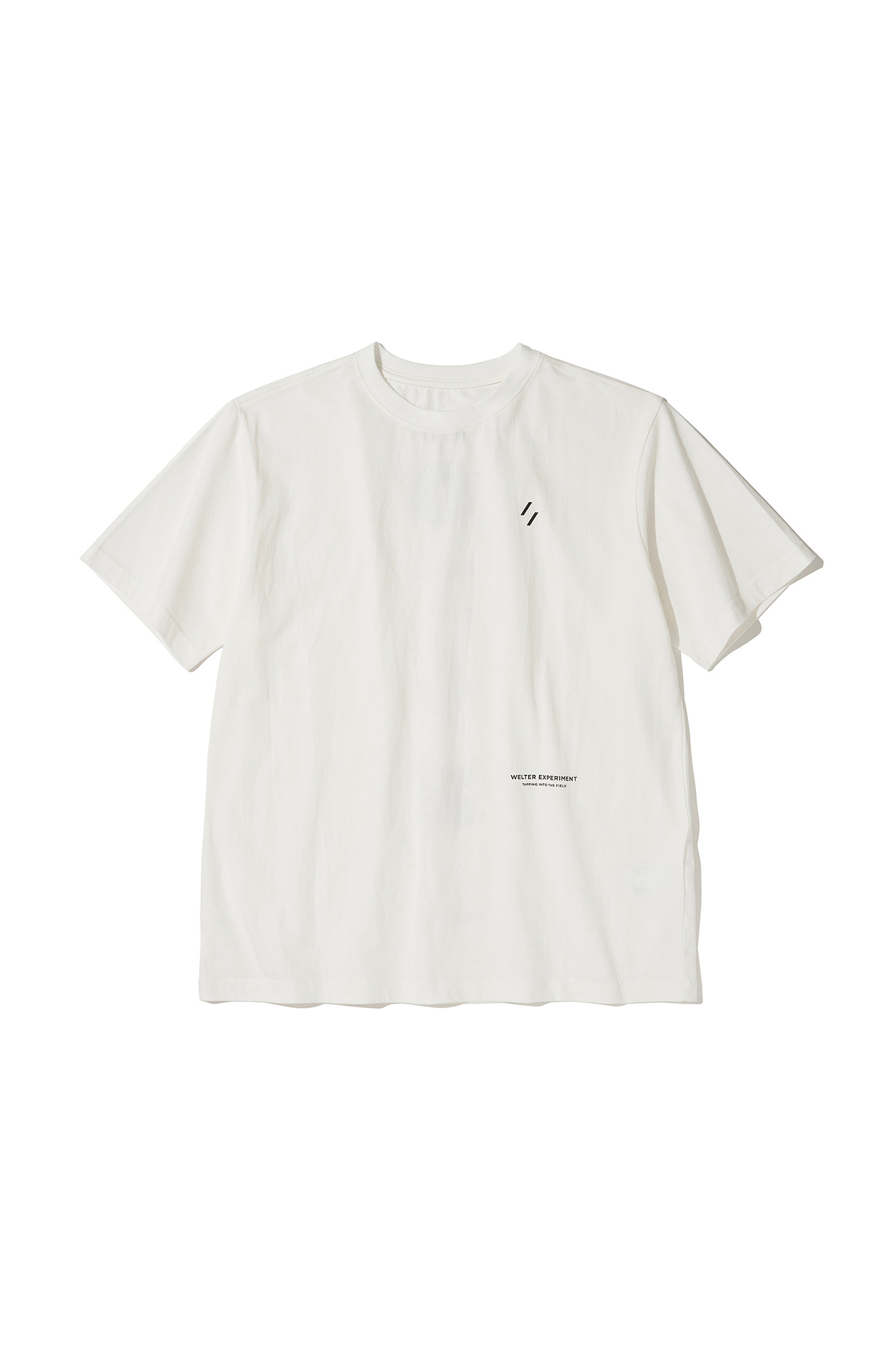 WELTER EXPERIMENT - 반팔티셔츠 - Nature balance T-shirt - WHITE