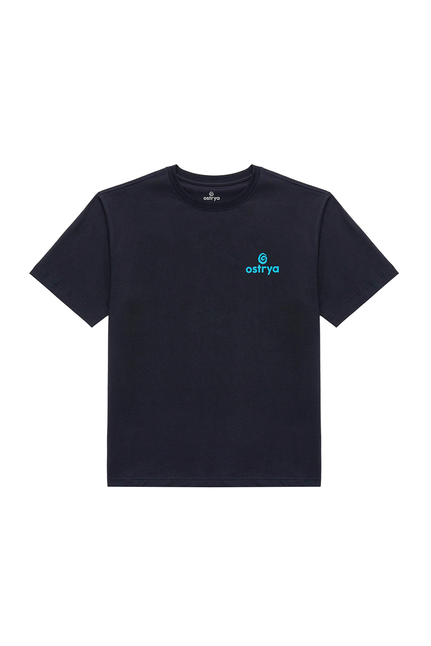 OSTRYA - 반팔티셔츠 - Core Logo Heavy Du-Tee - Washed Black