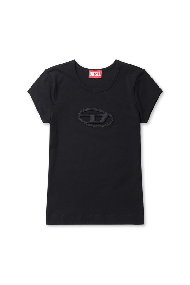 DIESEL - 반소매 티셔츠 - T Angie T-shirt - Black