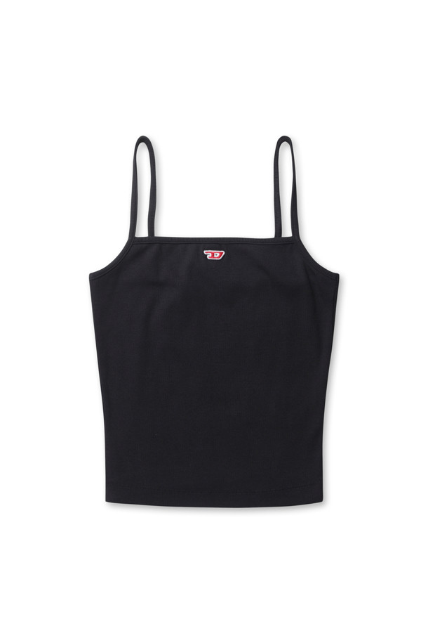 티 홉 D 패치 캐미 탑 - 블랙은 부드러운 면과 스판덱스 혼방 소재로 제작되어 편안한 착용감을 선사합니다. 슬림핏 크롭 기장으로, 스퀘어넥 라인과 스파게티 스트랩이 특징이며 가슴 부분의 D 로고 패치가 포인트를 더합니다. 봄, 여름 시즌에 데이트룩, 카페룩, 쇼핑룩 등 다양한 TPO에 활용하기 좋습니다. 베이직, 캐주얼, 미니멀 스타일을 즐기는 여성분들께 추천하는 아이템입니다.
