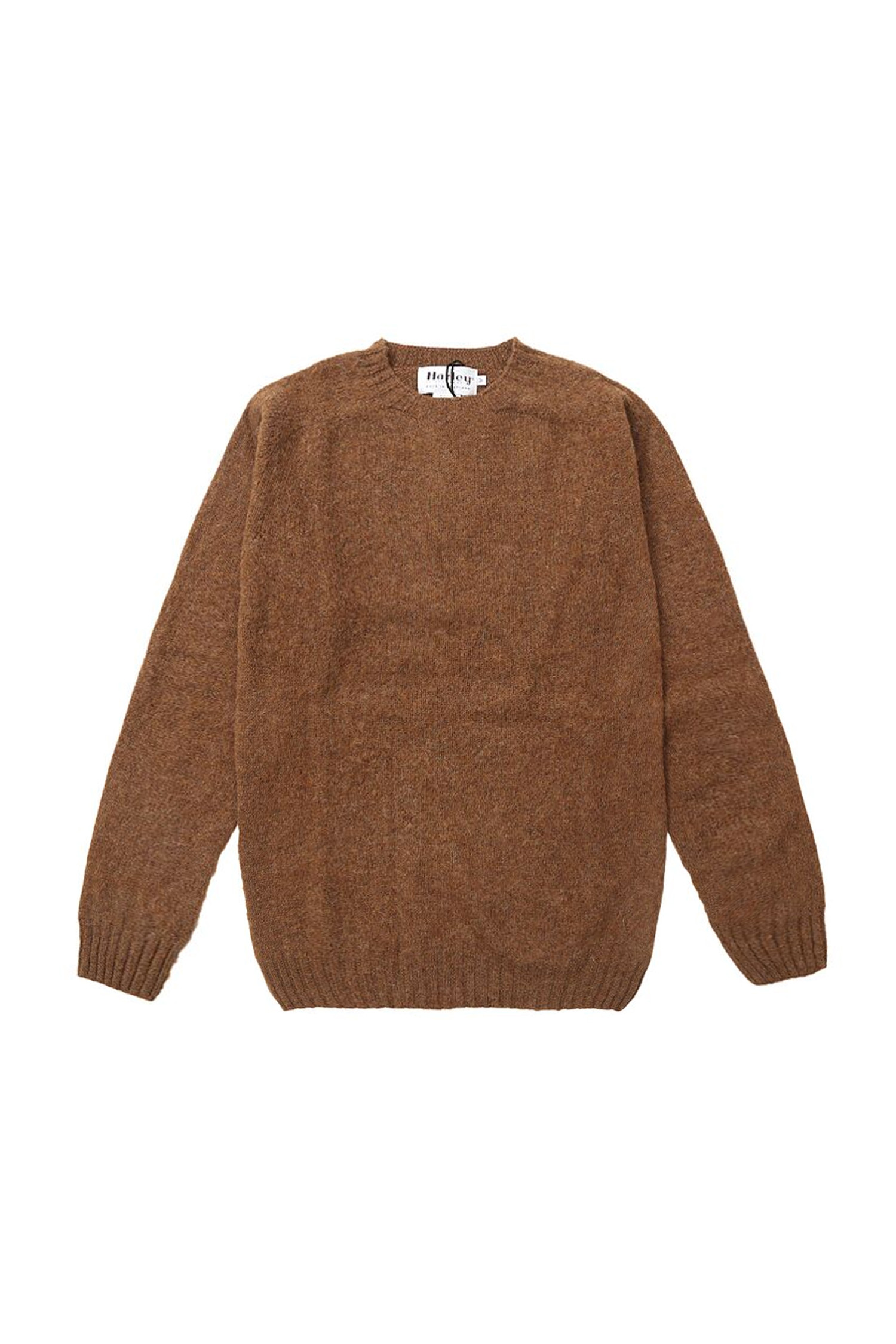 Harley of Scotland - 스웨터 - (HARLEY OF SCOTLAND) SHAGGY DOG CREW NECK SWEATER - M3834-7 PECAN