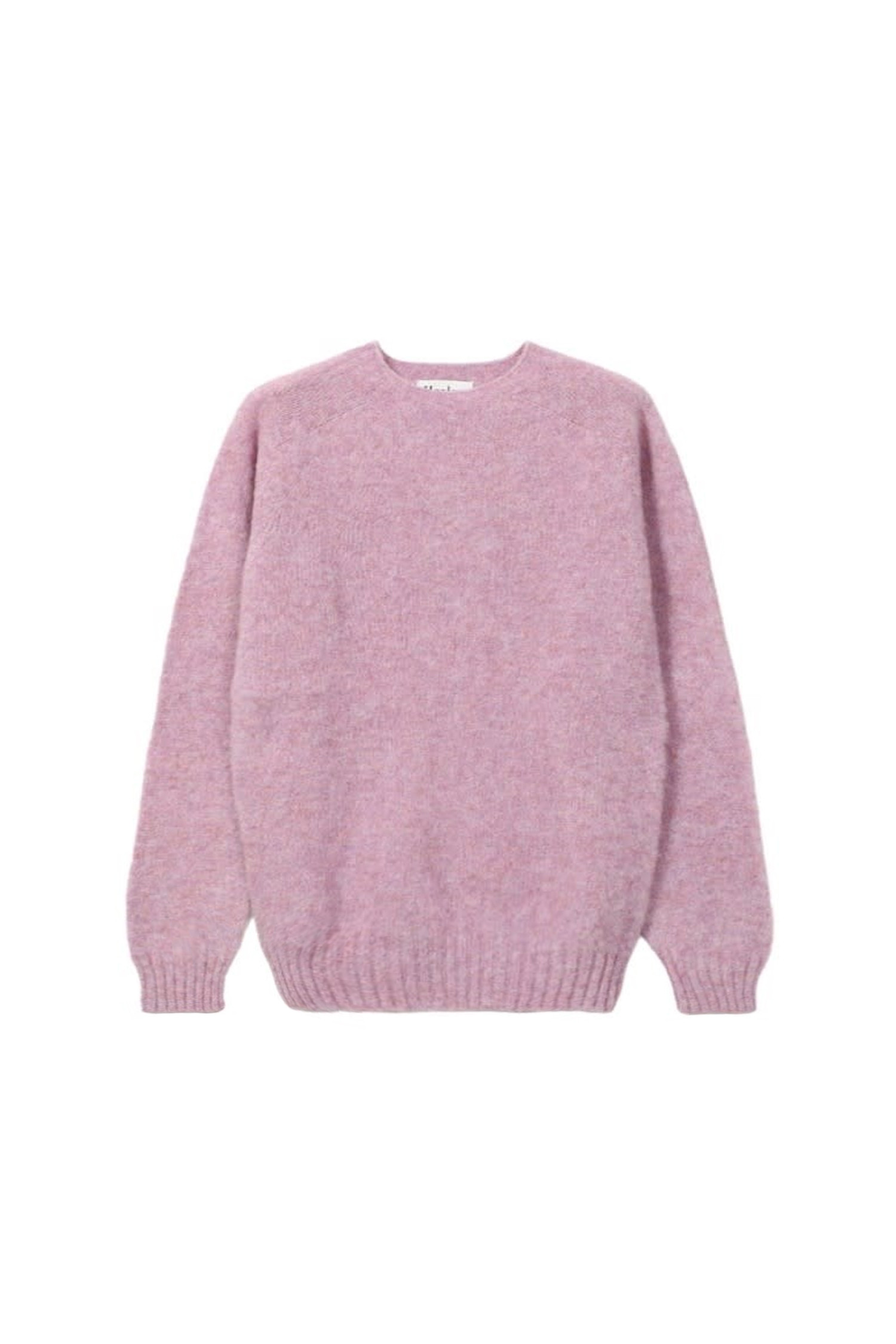 Harley of Scotland - 스웨터 - (HARLEY OF SCOTLAND) SHAGGY DOG CREW NECK SWEATER - M3834-7 HEATHER ROSE