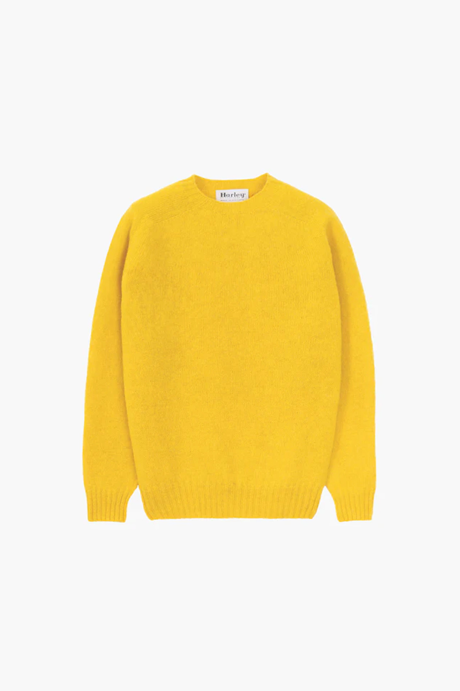 Harley of Scotland - 스웨터 - (HARLEY OF SCOTLAND) SHAGGY DOG CREW NECK SWEATER - M3834-7 GORSE FLOWER