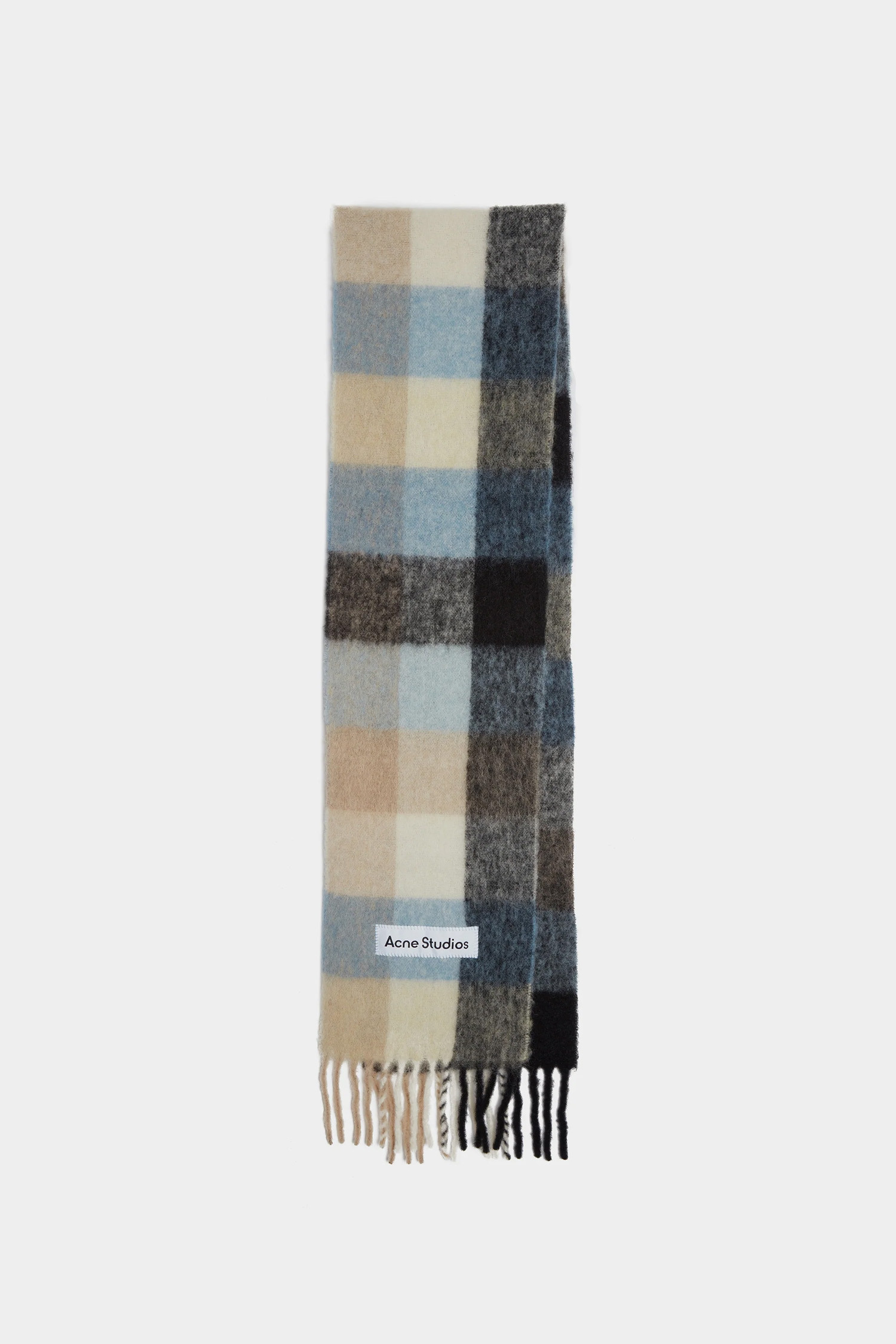 Acne Studios - 스카프/머플러 - (ACNE STUDIOS) MOHAIR CHECKED SCARF FN-UX-SCAR000115 BLUE/BEIGE/BLACK