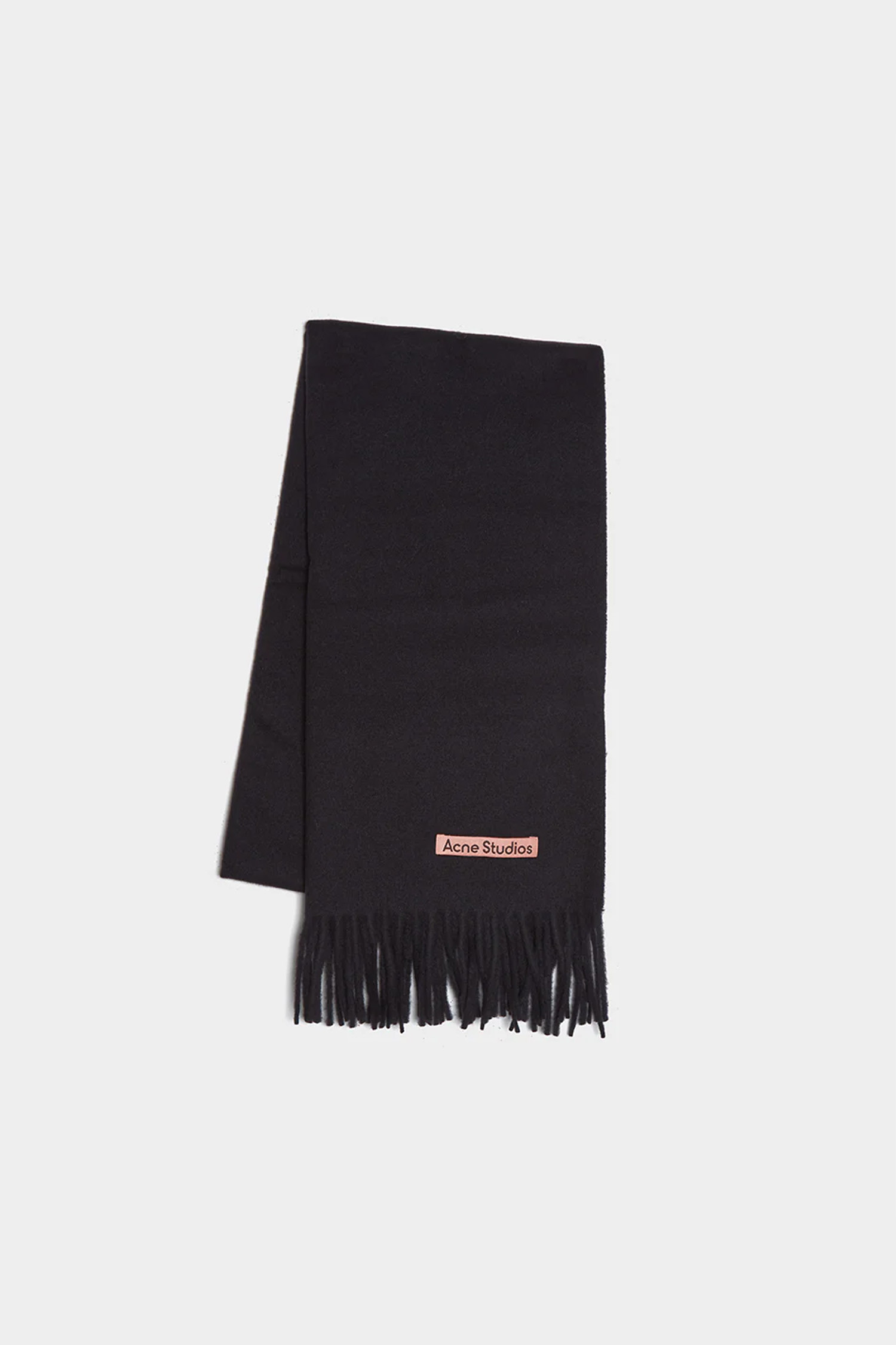 Acne Studios - 스카프/머플러 - (ACNE STUDIOS) FRINGE WOOL SCARF SLIM FN-UX-SCAR000218 BLACK