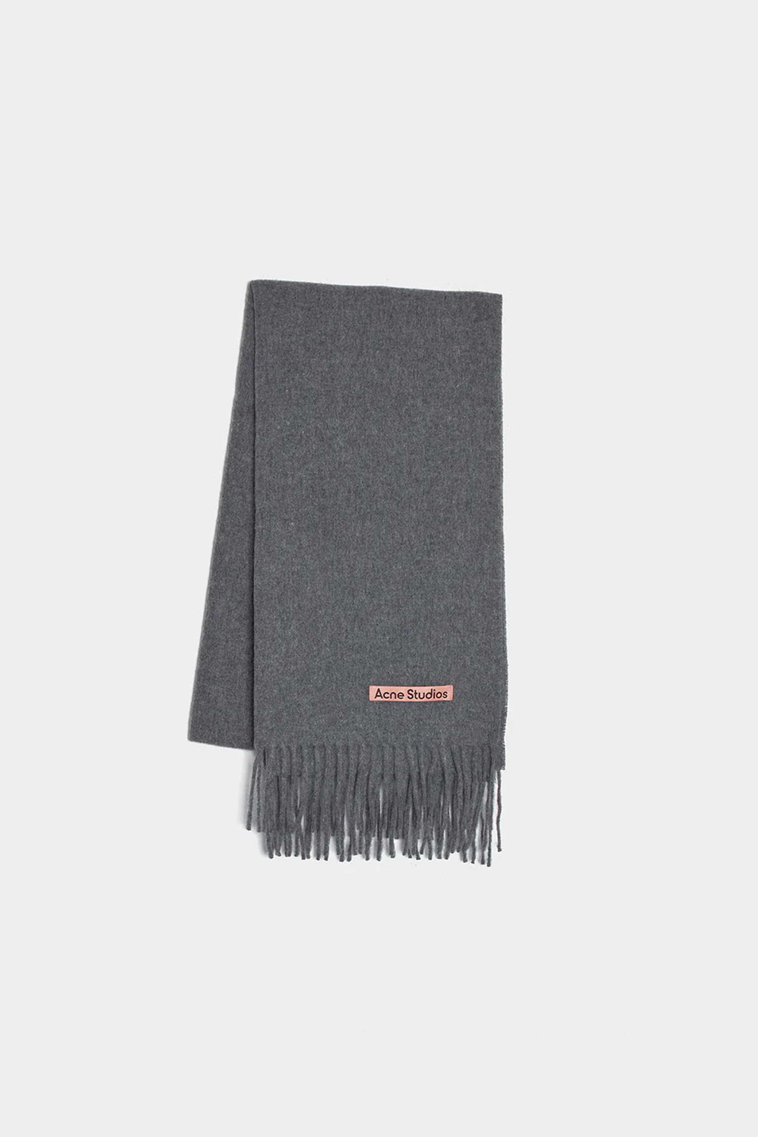 Acne Studios - 스카프/머플러 - (ACNE STUDIOS) FRINGE WOOL SCARF SLIM FN-UX-SCAR000218 GREY MELANGE