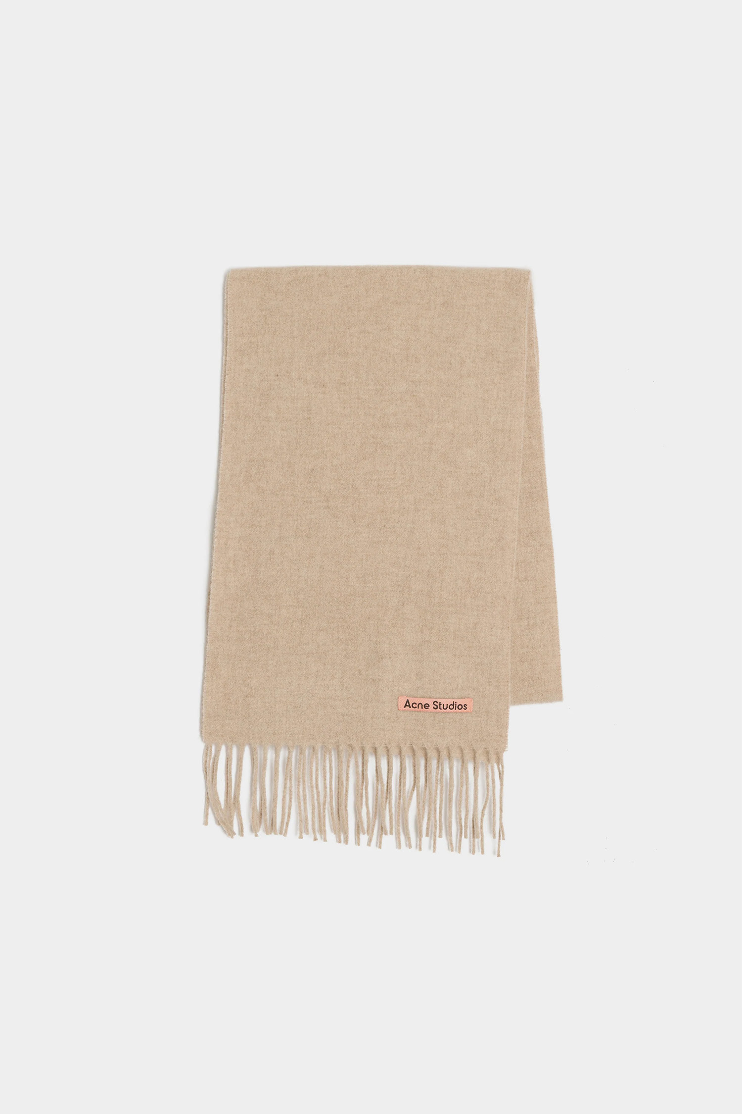 Acne Studios - 스카프/머플러 - (ACNE STUDIOS) FRINGE WOOL SCARF SKINNY FN-UX-SCAR000219 OATMEAL MELANGE