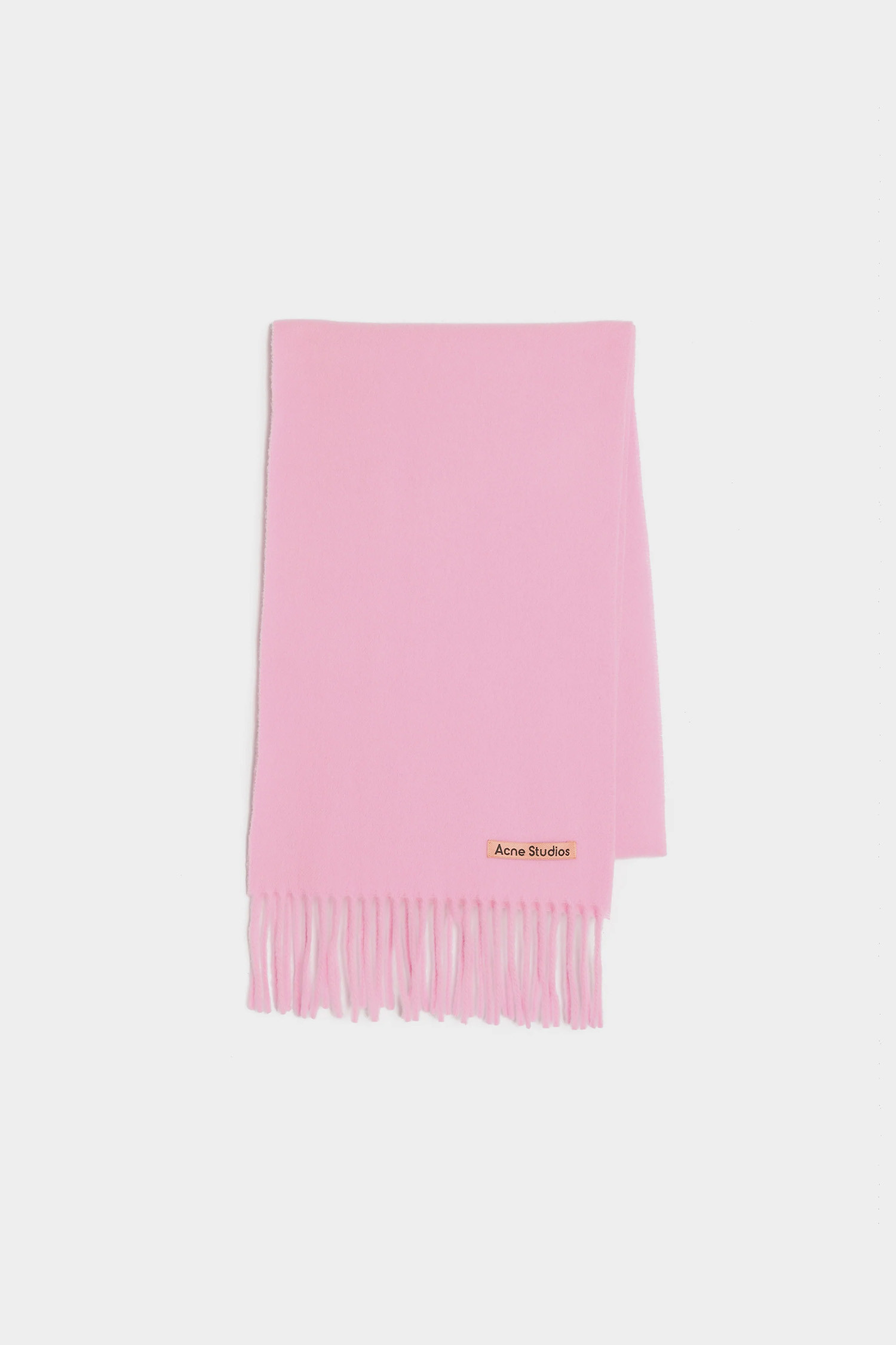 Acne Studios - 스카프/머플러 - (ACNE STUDIOS) FRINGE WOOL SCARF SKINNY FN-UX-SCAR000219 COTTON CANDY PINK