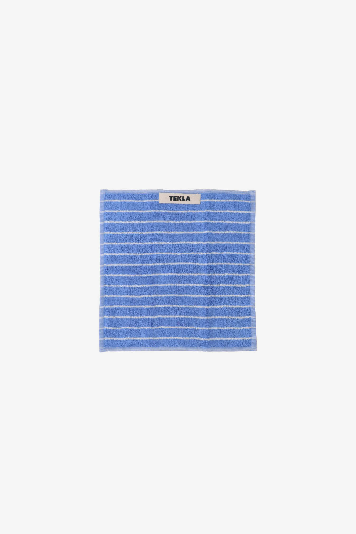 Tekla - 욕실 - (TEKLA) Terry Washcloth (Pin Stripes) 30X30 - Clear Blue Stripes