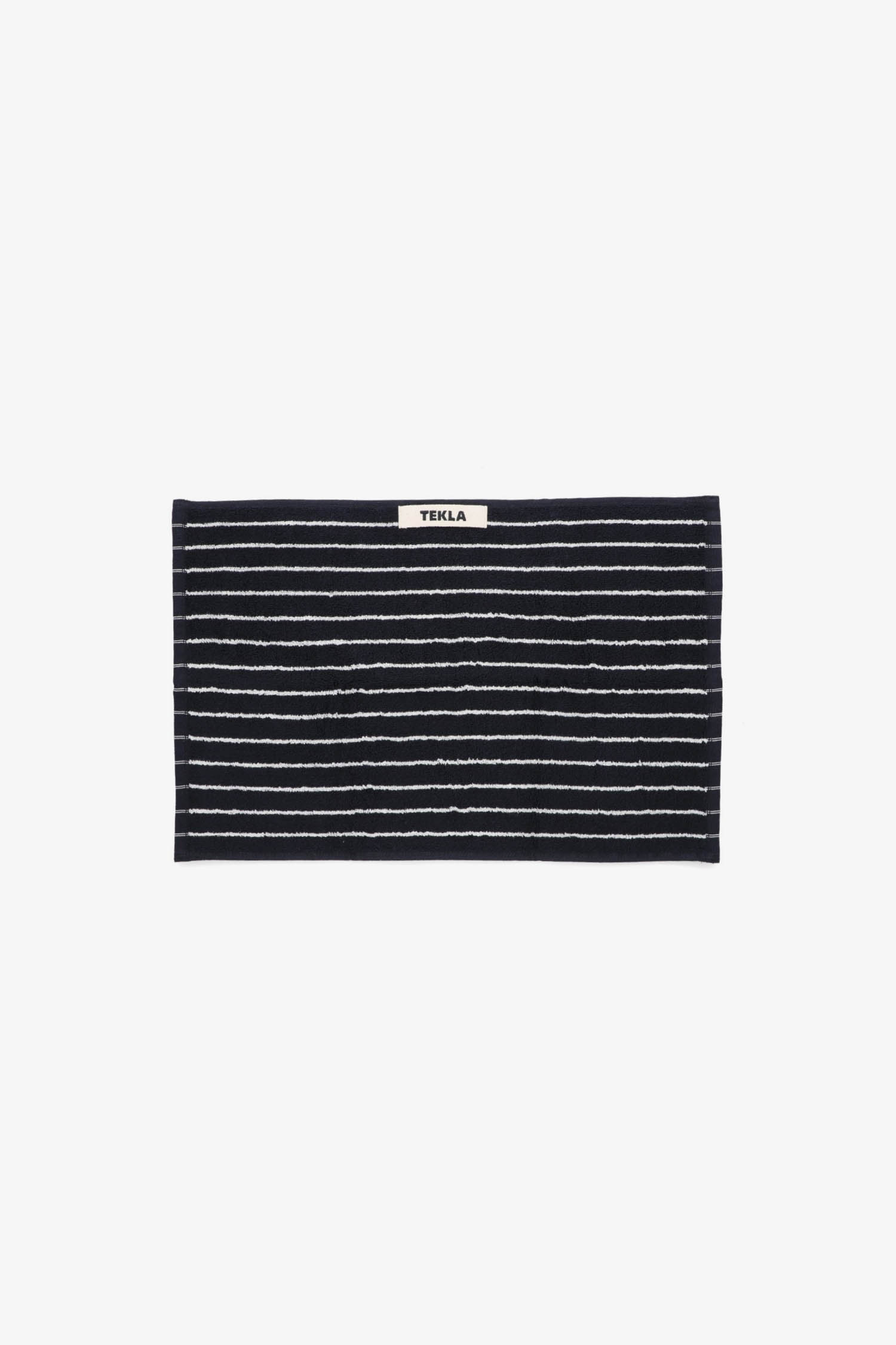 Tekla - 욕실 - (TEKLA) Terry Guest towel (Pin Stripes) 30X50 - Black Stripes