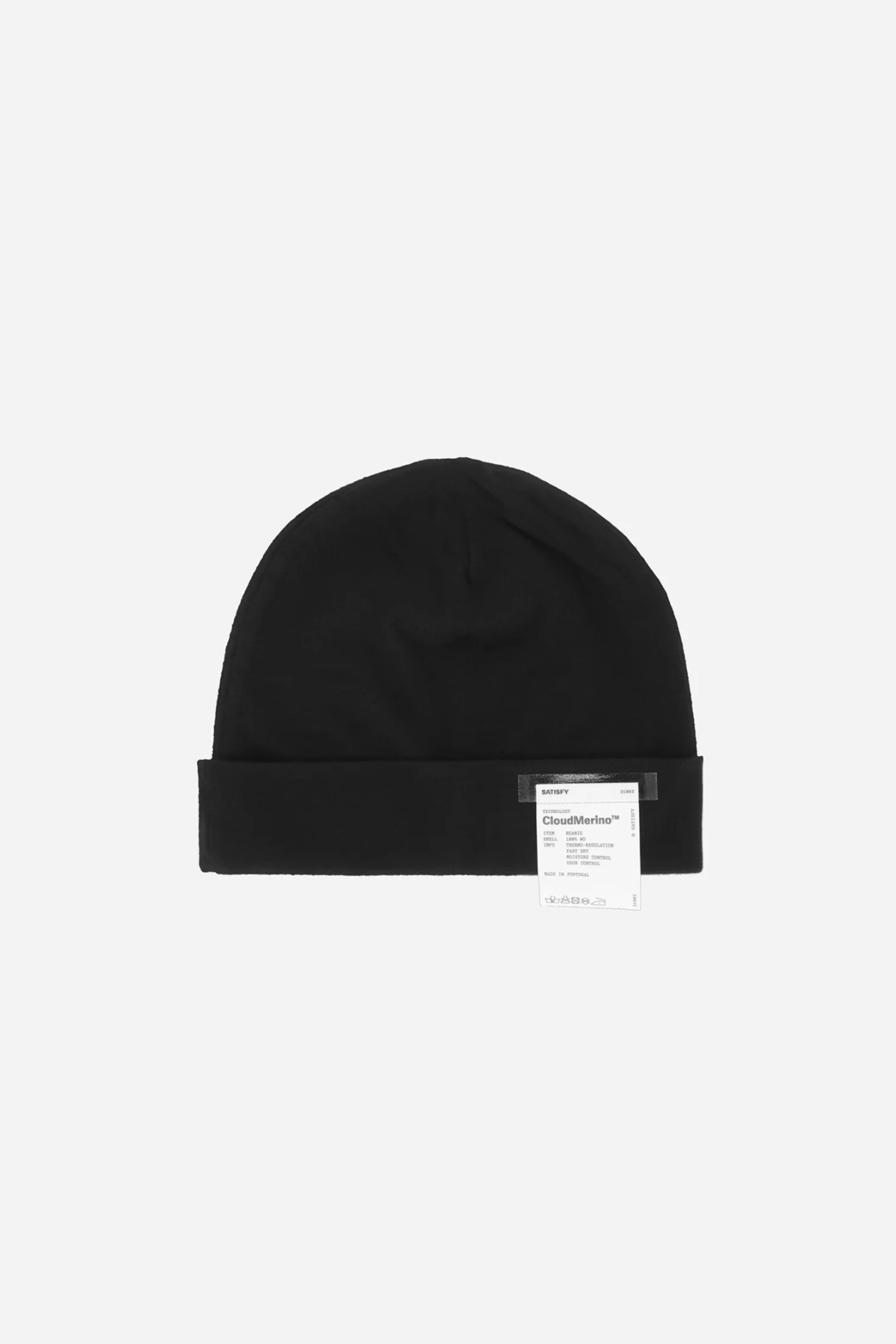 Satisfy - 모자 - (SATISFY RUNNING) CloudMerino Beanie - 31003 BK Black