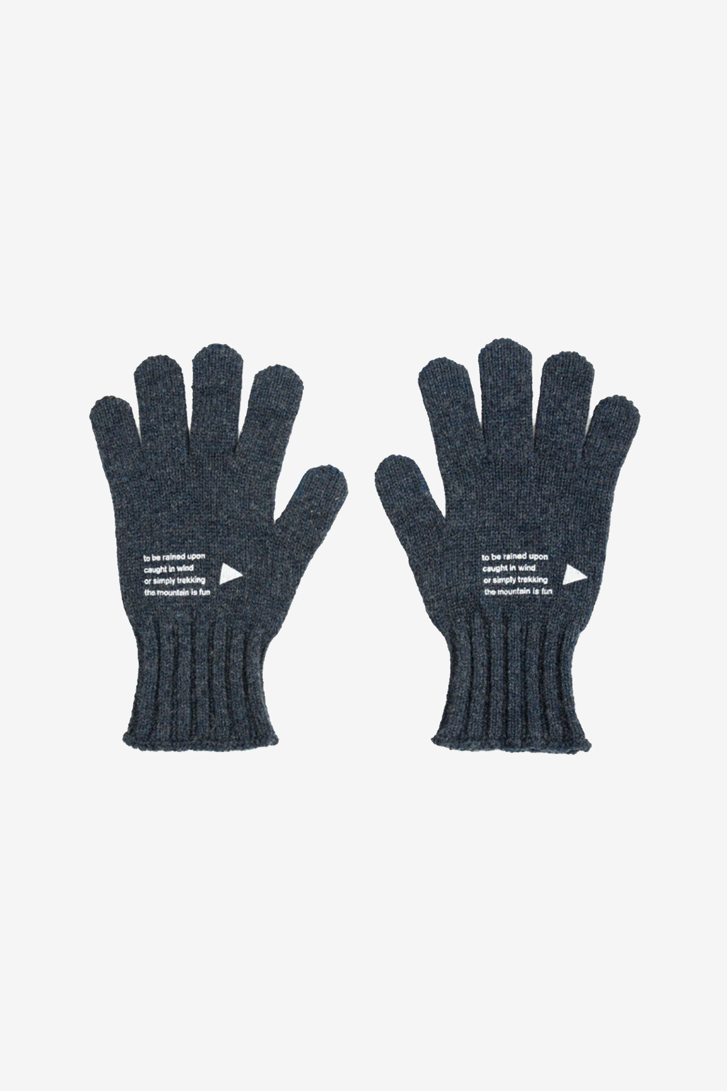 AND WANDER - 장갑 - (AND WANDER) wool knit glove - 5744987354 120 NAVY