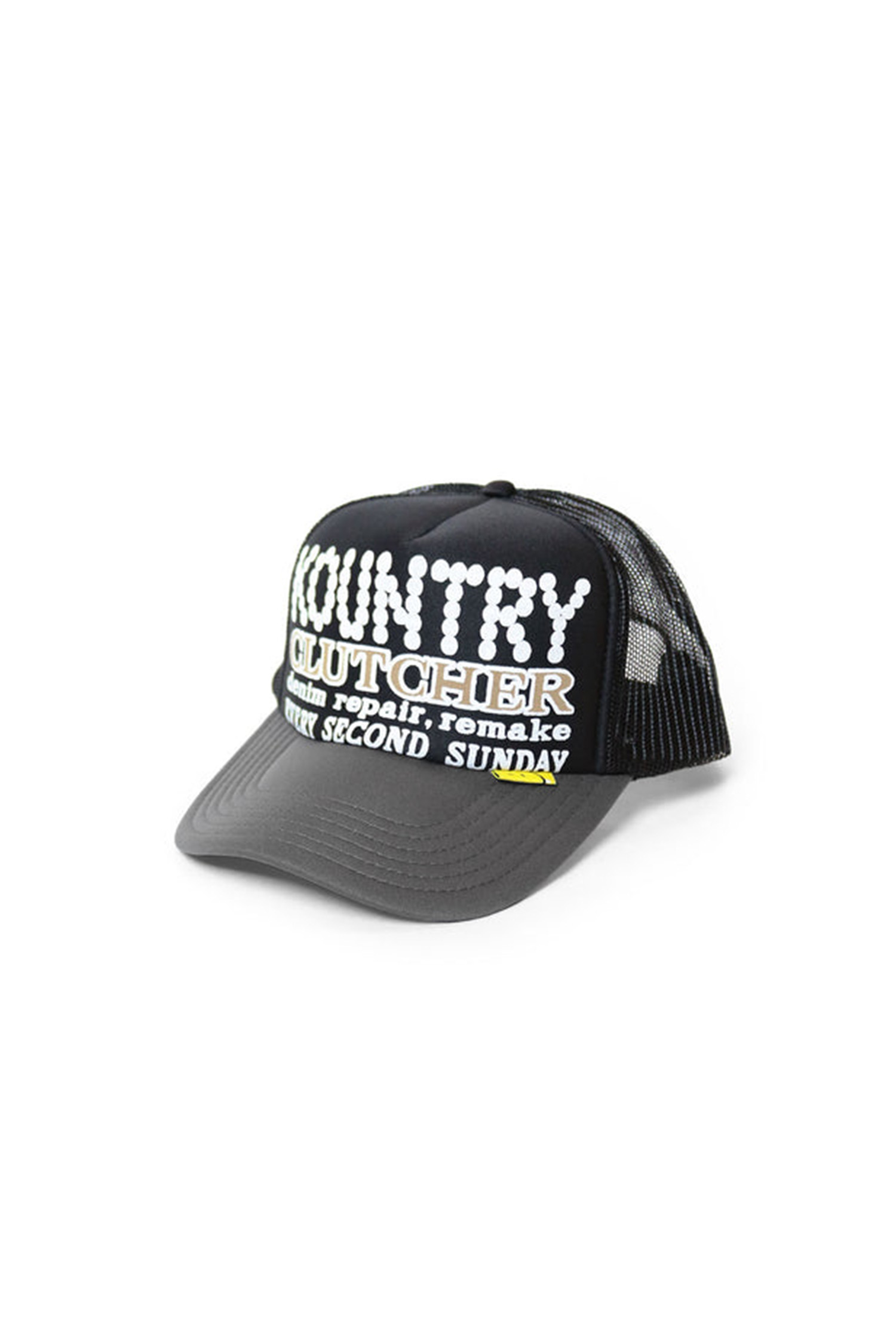 Kapital - 모자 - (KAPITAL) Kountry Pearl Clutcher Truck Cap - EK-1377XHA Black x Gray