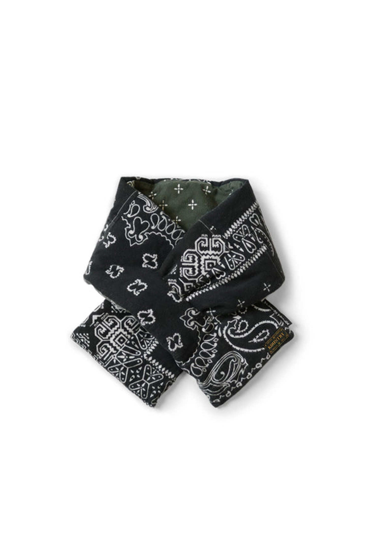 Kapital - 스카프/머플러 - (KAPITAL) Flannel Reversible Bandana Kesa Scarf - EK-1346XM Black