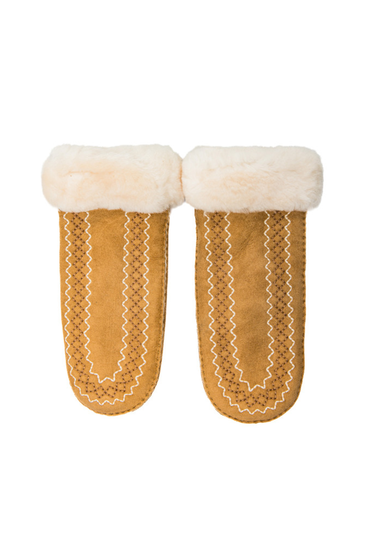 UGG - 장갑 - (UGG) ATHERSON EMBROIDERED MITTEN - 100907 CHESTNUT